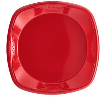 Solo Squared® 10 inch Red Plastic Plate.png
