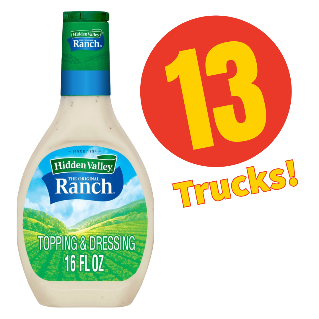 13 Truckloads of Hidden Valley Original Ranch Dressing Sold: Strong Wholesale Opportunity for Retail Partners