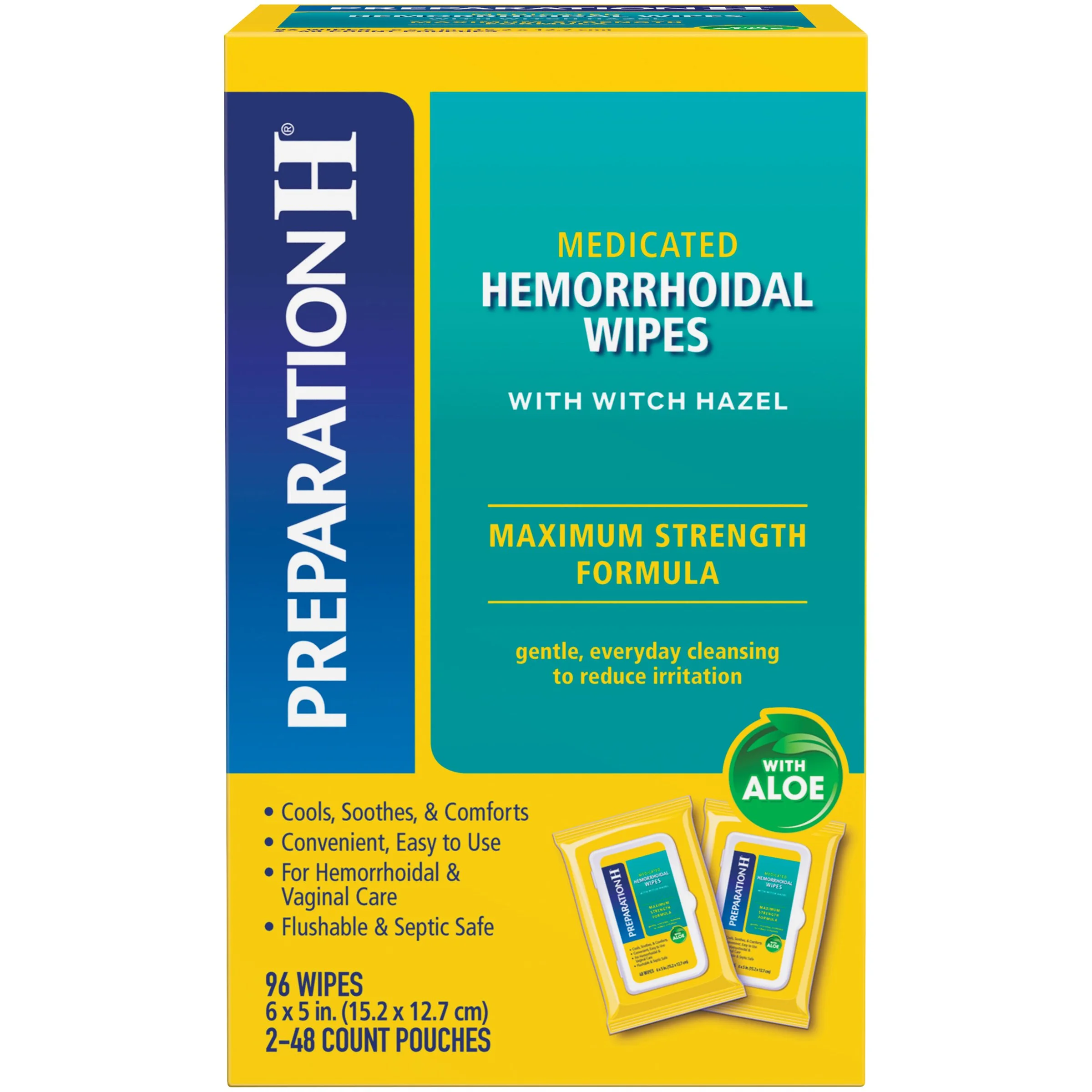 Advil, Hemorrhoid Relief Preparation H Pad 48 per Box, Box of 1.jpg
