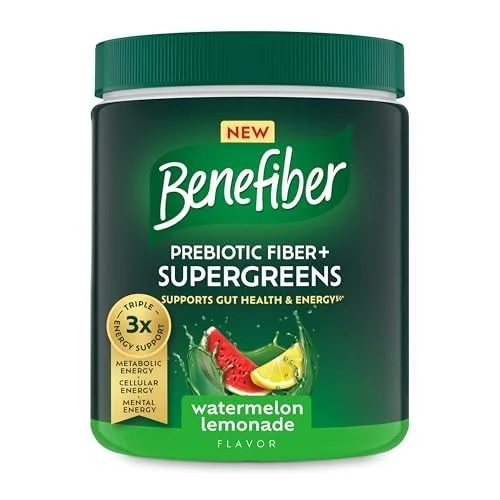 Benefiber Prebiotic Fiber Plus Supergreens, Watermelon Lemonade, 8.81 OZ.jpg