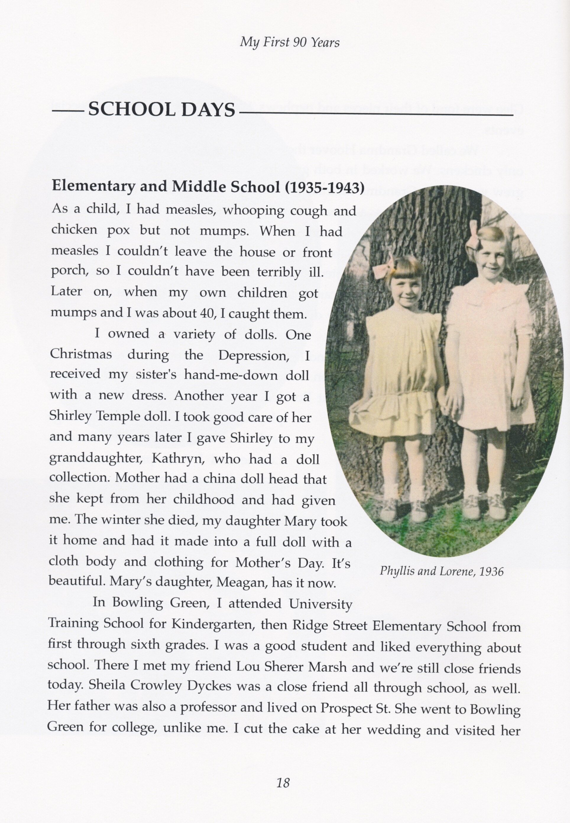 Example of interior page