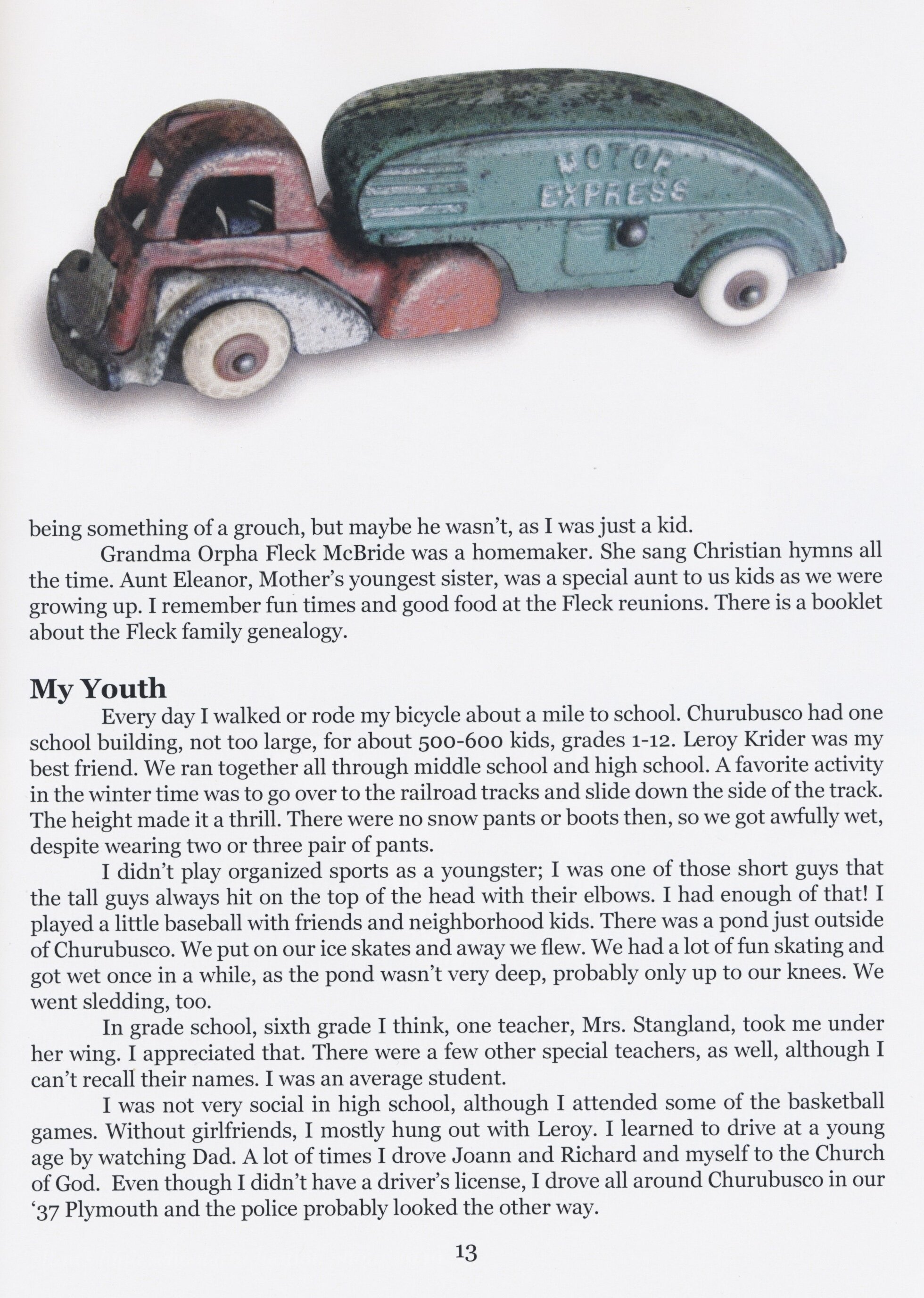Example of interior page