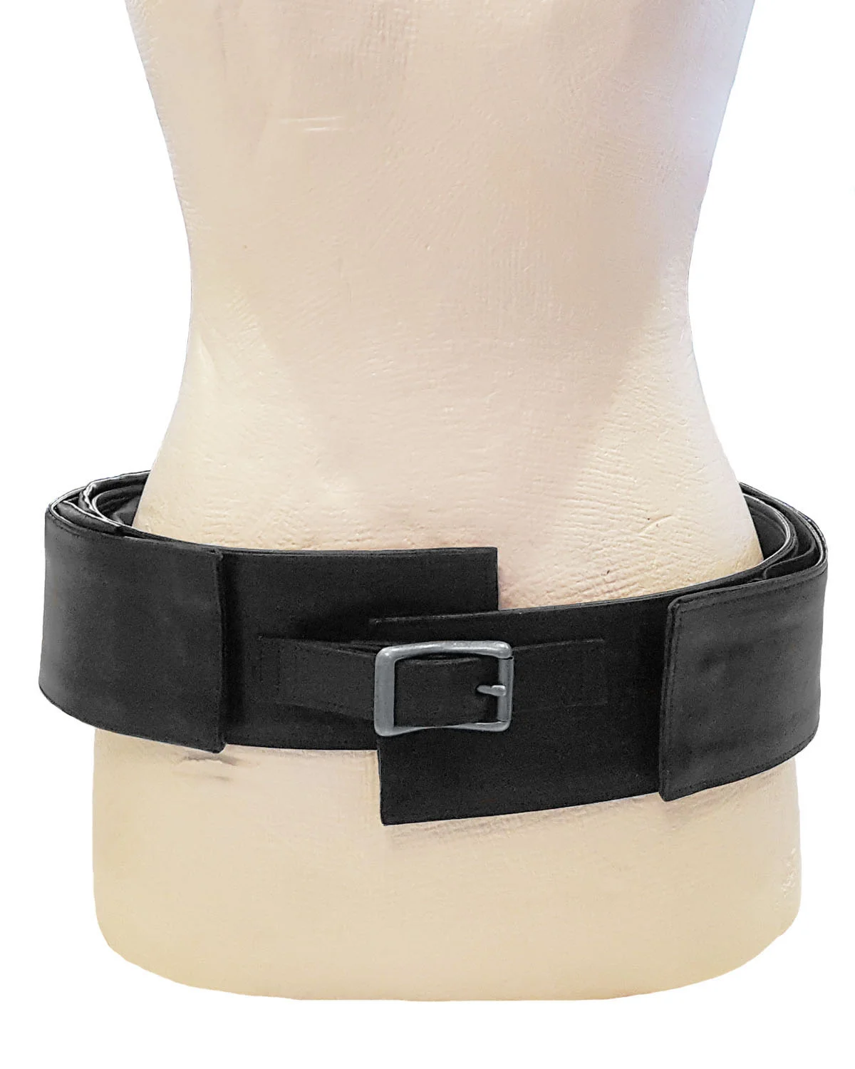Askew Style in Black Leather with Silver