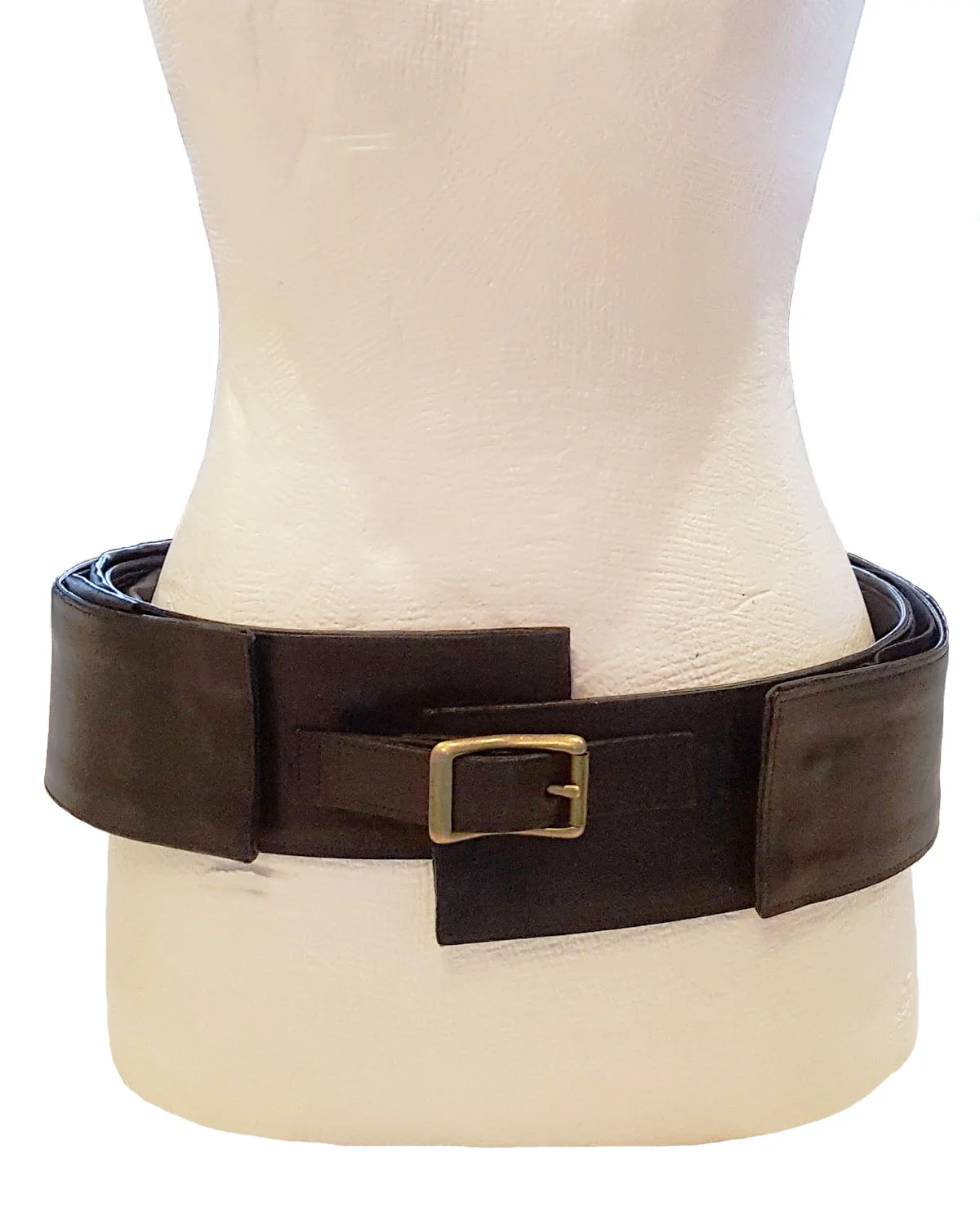 Askew Style in Brown Leather with Gold Hardware