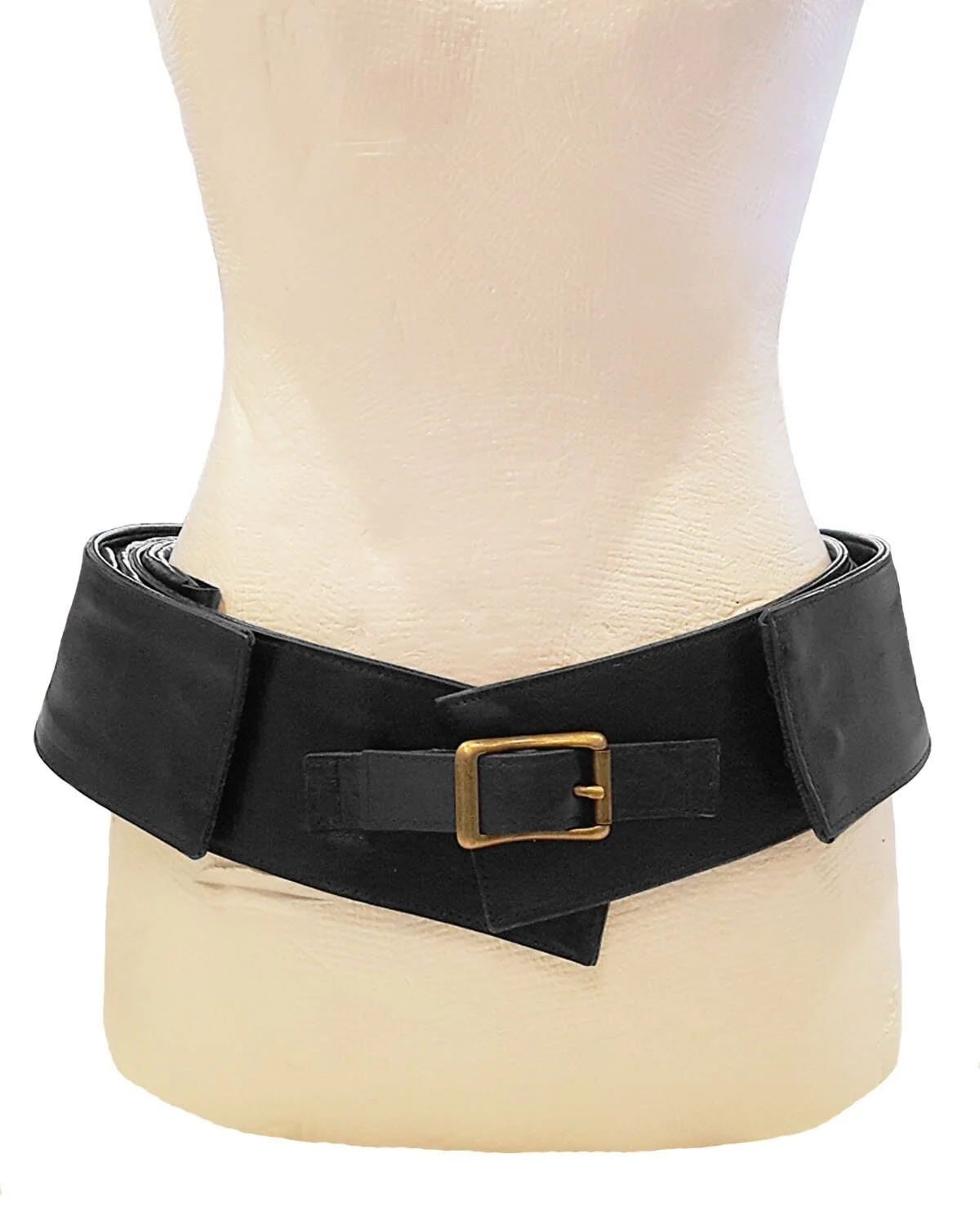 V Style in Black Leather with Gold Hardware