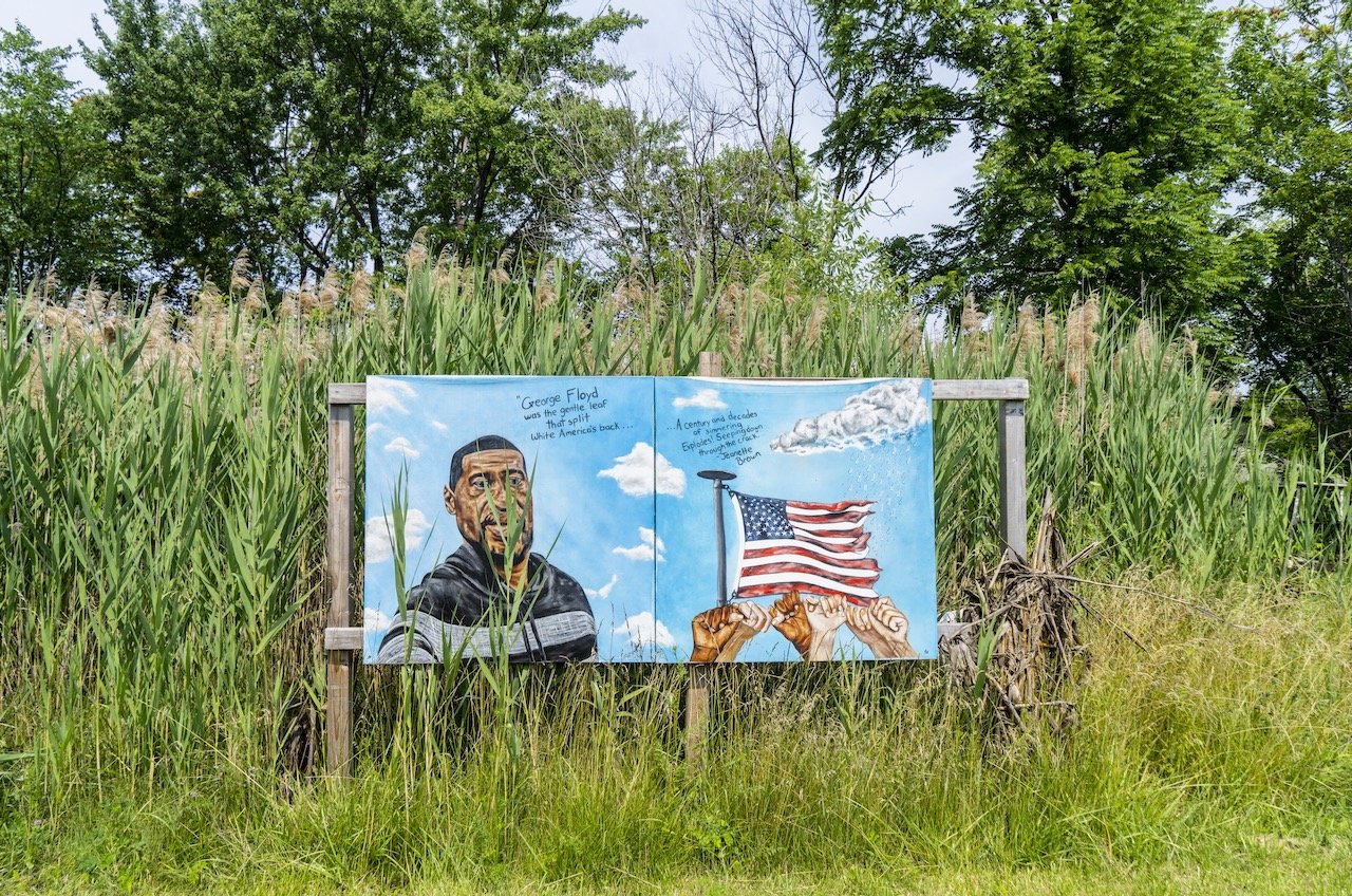 "Lots" of Knowledge, know your history, Eason and Hamilton, Highland Park, MI, July 4, 2021.