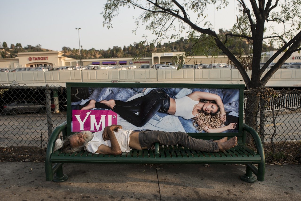 Bus stop, 2626 Colorado Blvd., Eaglerock, Los Angeles, 2018