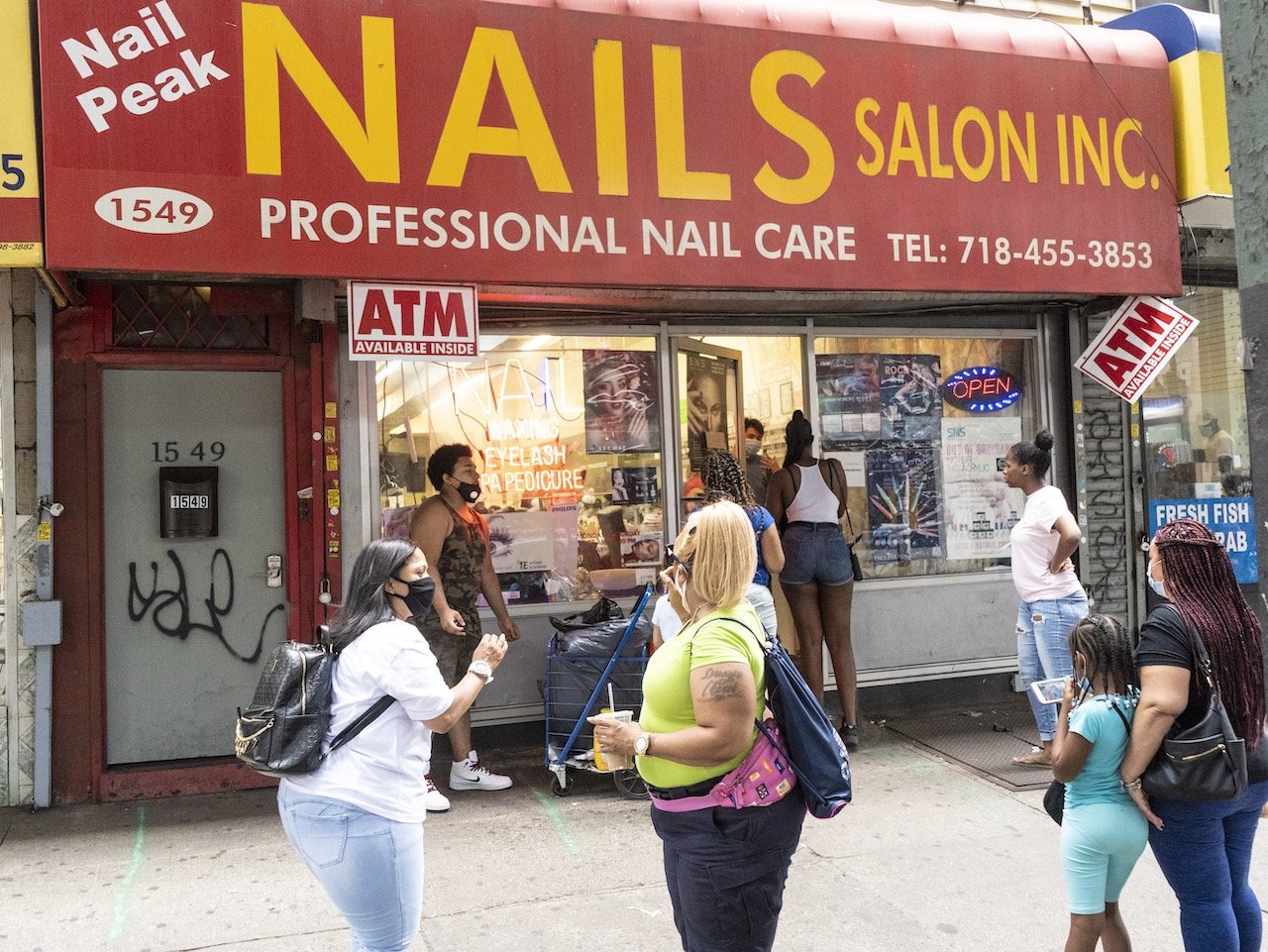 Nails Salon, 1549 Broadway, Brooklyn, July 6, 2020.