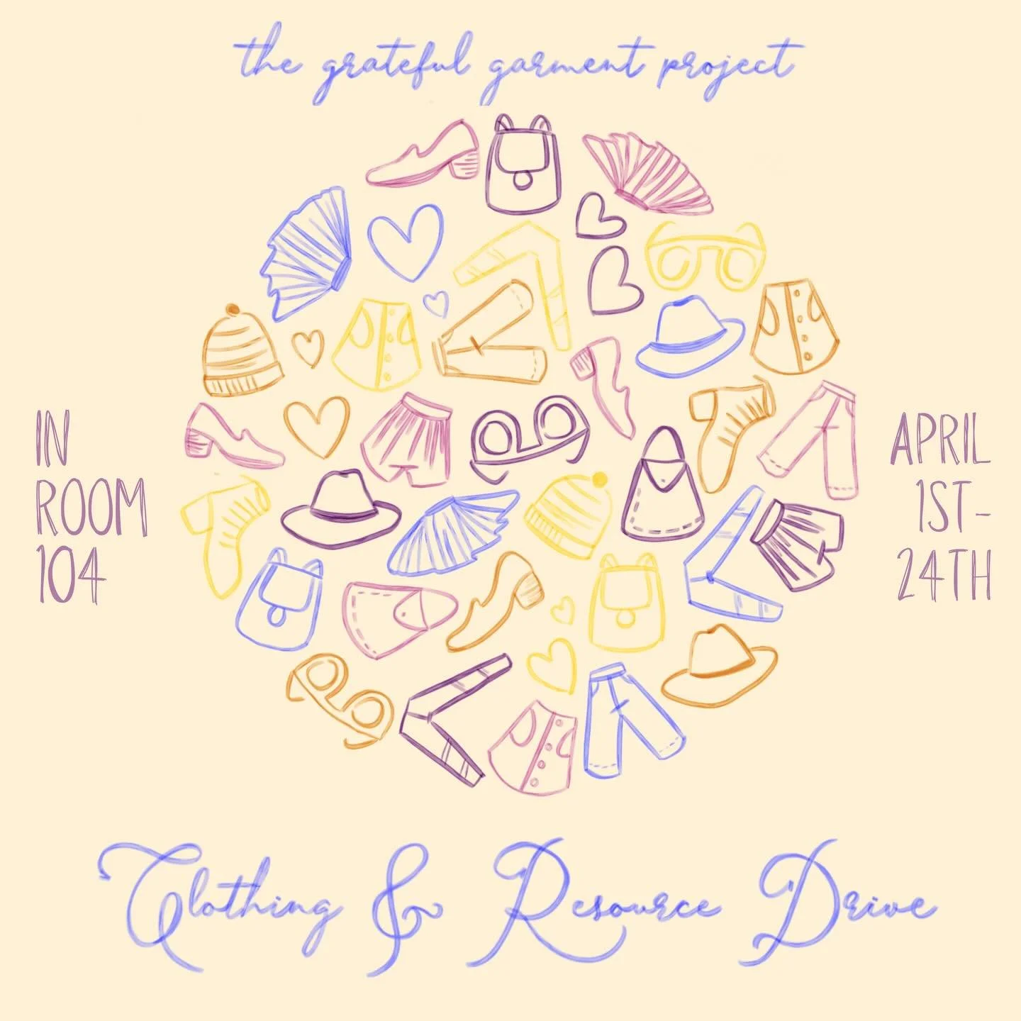 Hey Tino!
Help RESTORE DIGNITY to survivors of sexual violence!
Starting April 1, we&rsquo;re starting a clothing and resource drive in partnership with The Grateful Garment Project that will run up until April 24th. One bin will be stationed outside