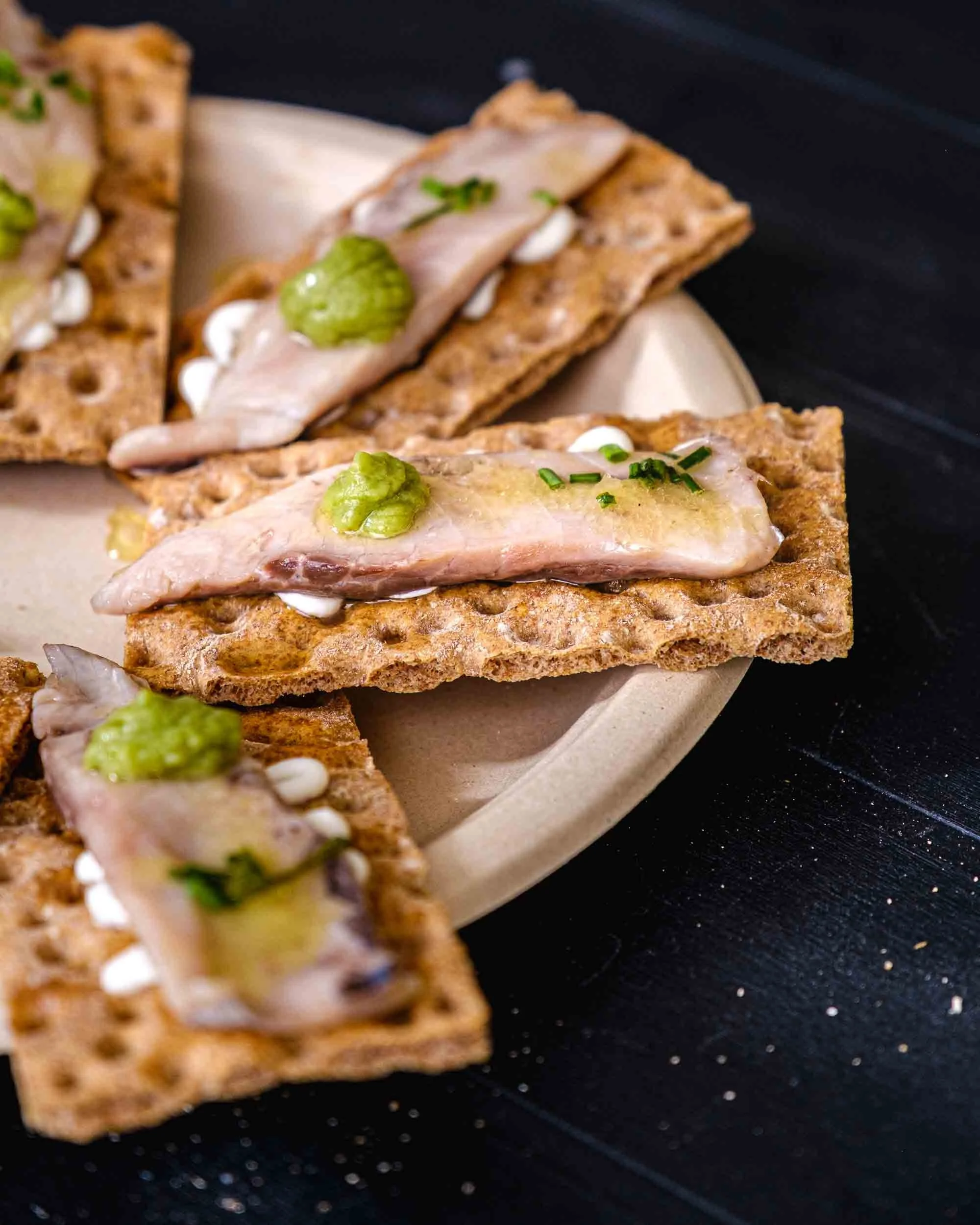 Degustación de producto local Peixe de Burela en el Camiño Gastronómico do Mar.