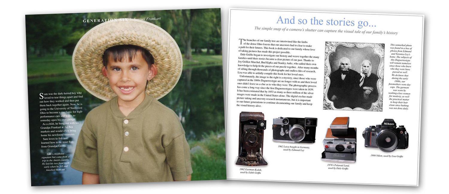 Photo books from family pictures