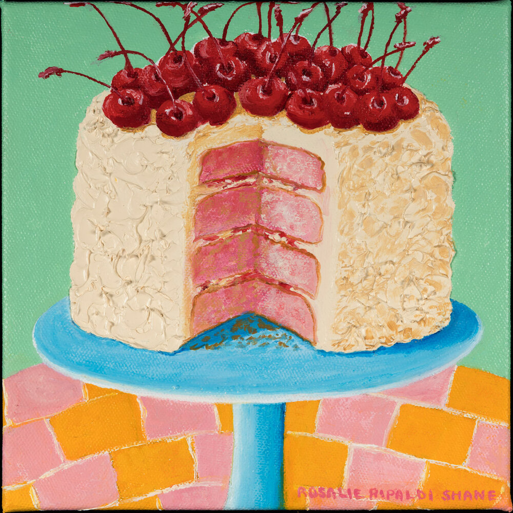 Cherry Cake on Pedestal