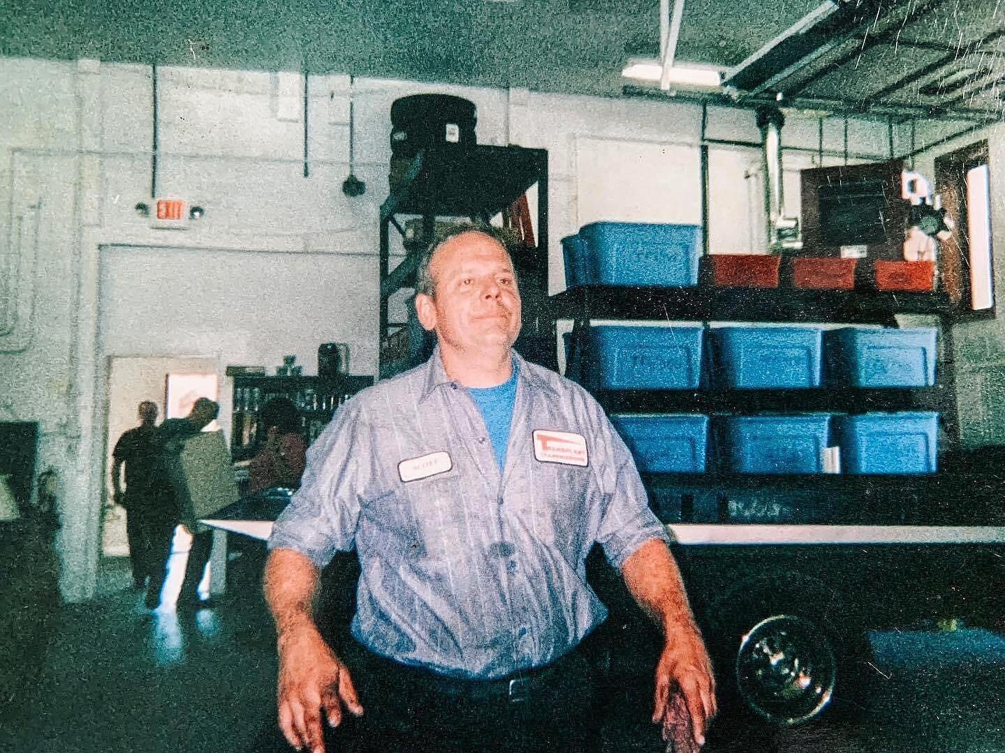 Our founder Scott Dittbrenner the day we moved in to our location at 1040 Boot Rd in Downingtown. He passed away just a few short years later. 

He worked hard to keep the shop clean (a very difficult task in the automotive repair world) and over the