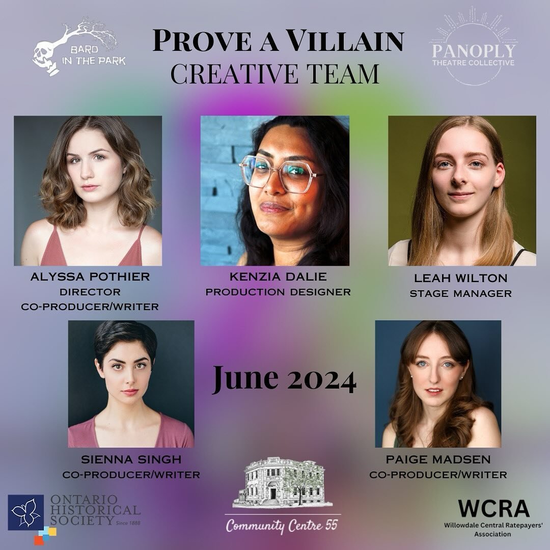 Next up: our fabulous crew/creative team for Prove a Villain! 🤩

We are almost halfway to our fundraising goal - thanks for all the generous support so far! Want to help us bring this show to life? Check out our GoFundMe at the link in our bio befor