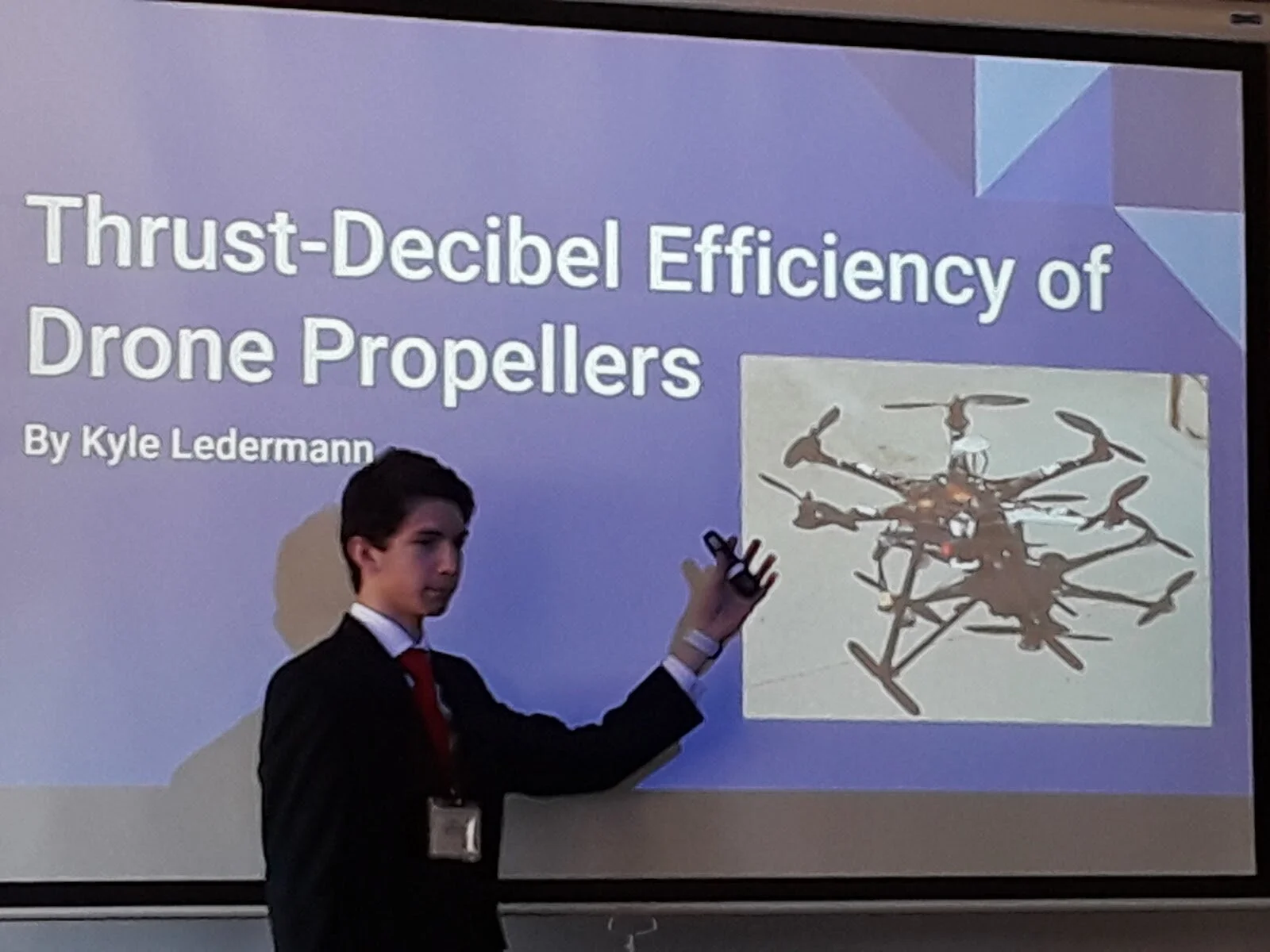 Top Finalist at Regional STEM Competition, Kyle Ledermann
