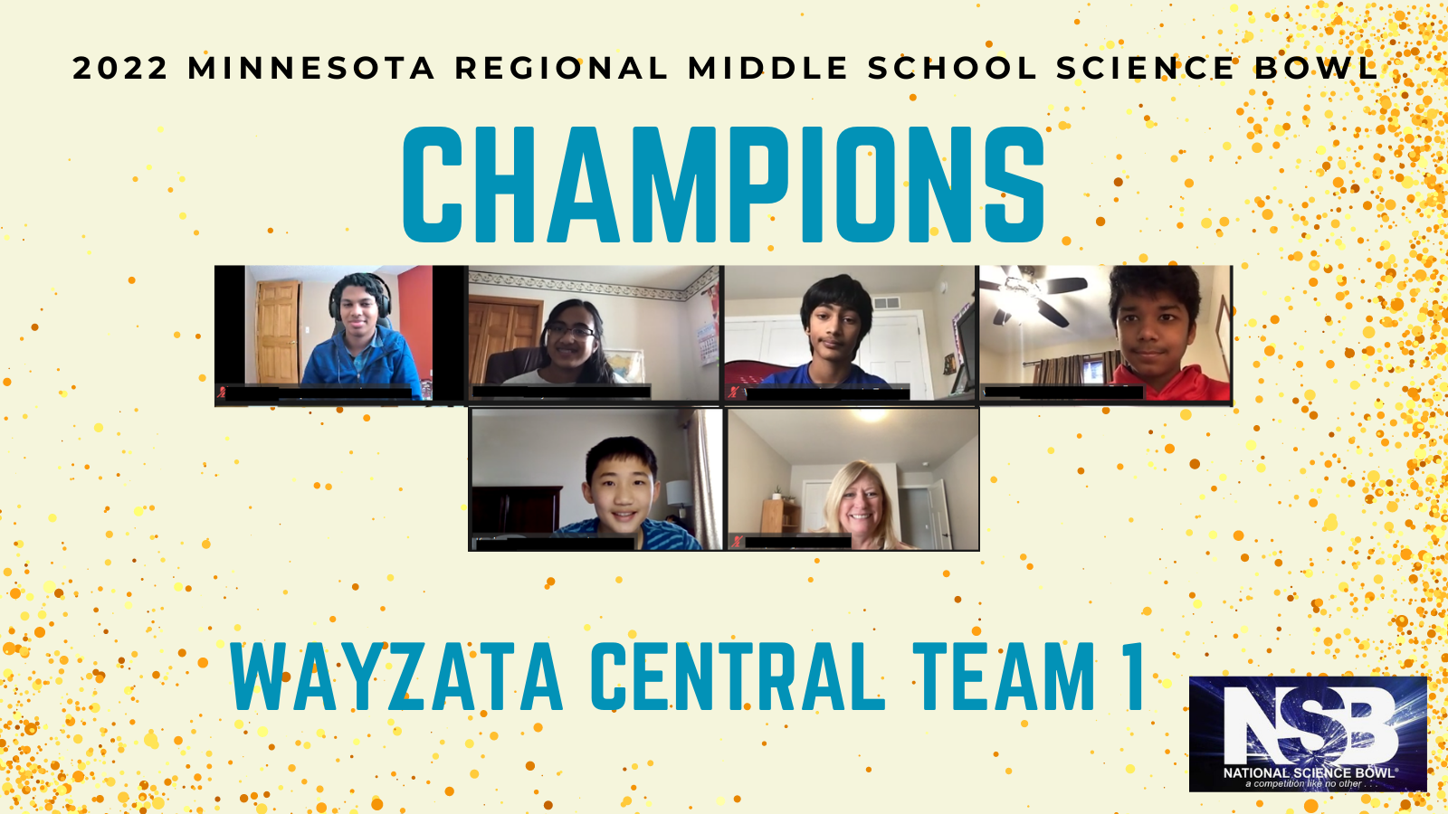 Wayzata Central Middle School Wins the Minnesota Regional Science Bowl