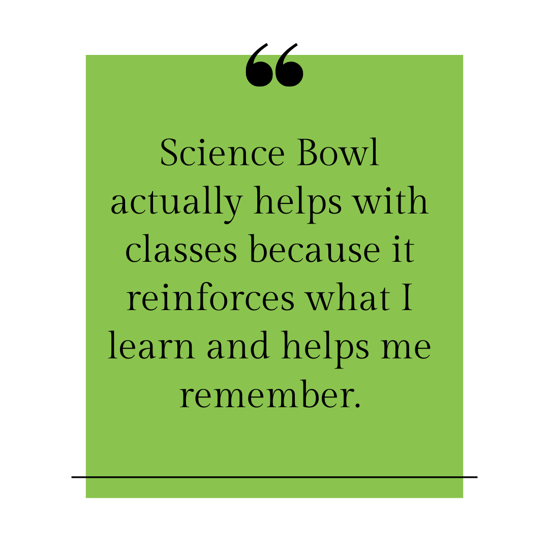 Science Bowl “helps you dive deeper" An interview with Mounds View