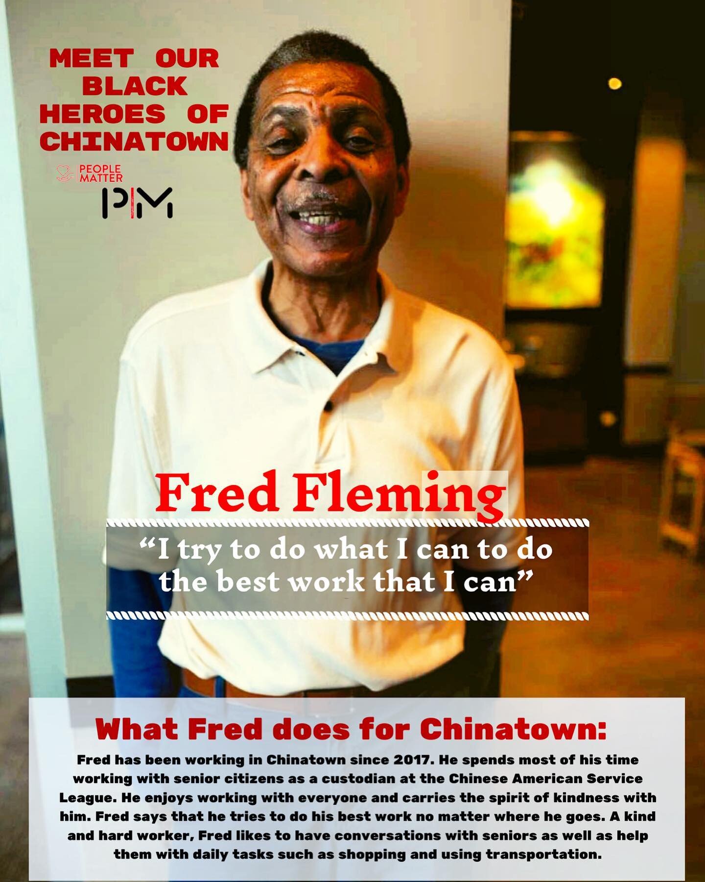 Nominate a Black hero! We've extended the deadline to January 22, 2021. Nominate a black hero of Chinatown at the link:
https://tinyurl.com/nominateablackhero

We are coming back with our annual Celebration of Black Heroes of Chinatown in 2021! Every