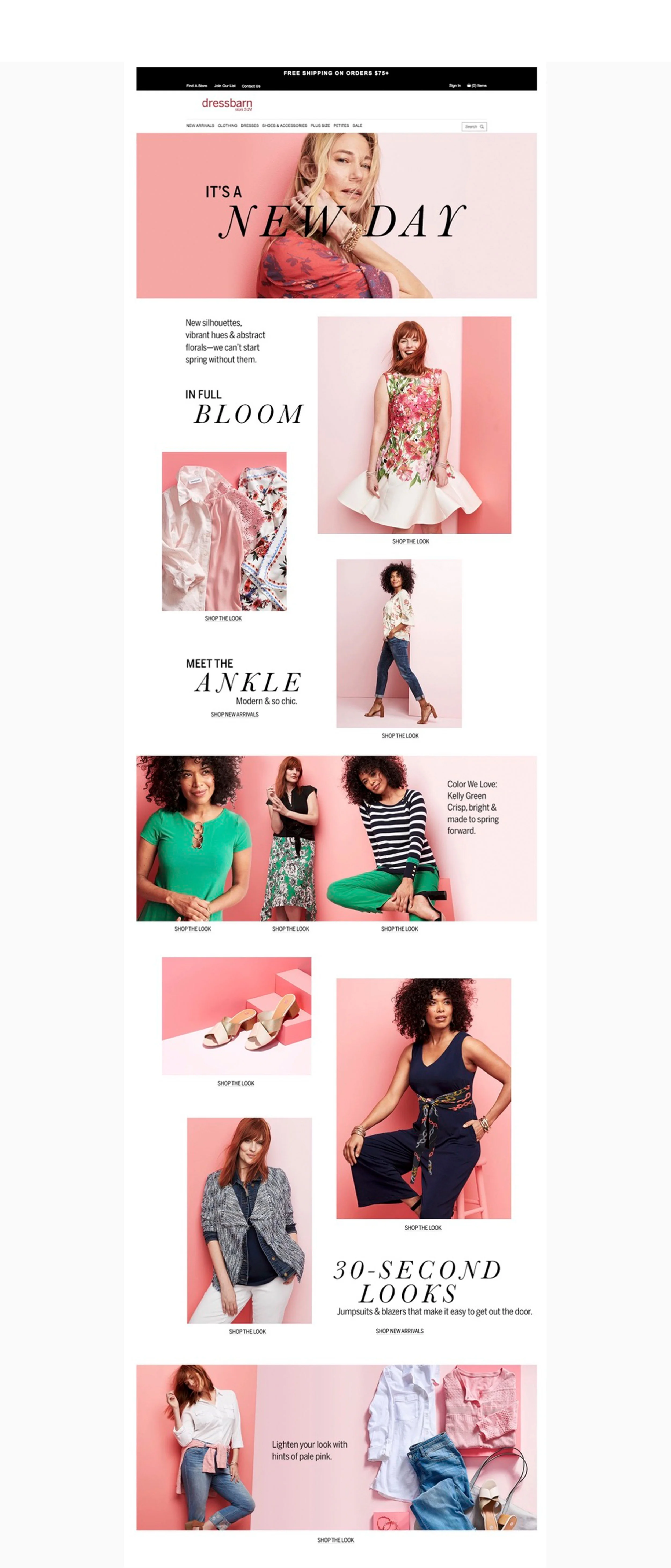 Landing Page: Look Book