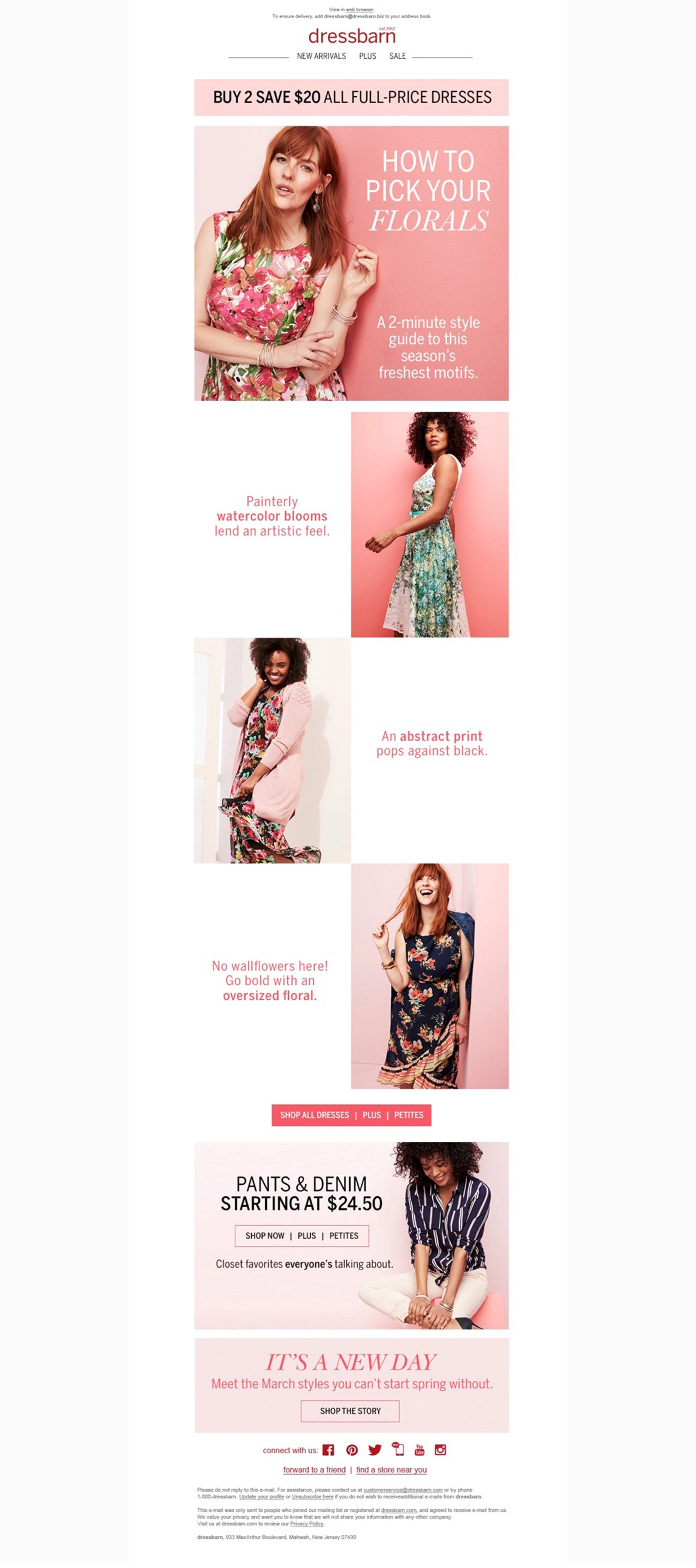 Email: Floral Style guide