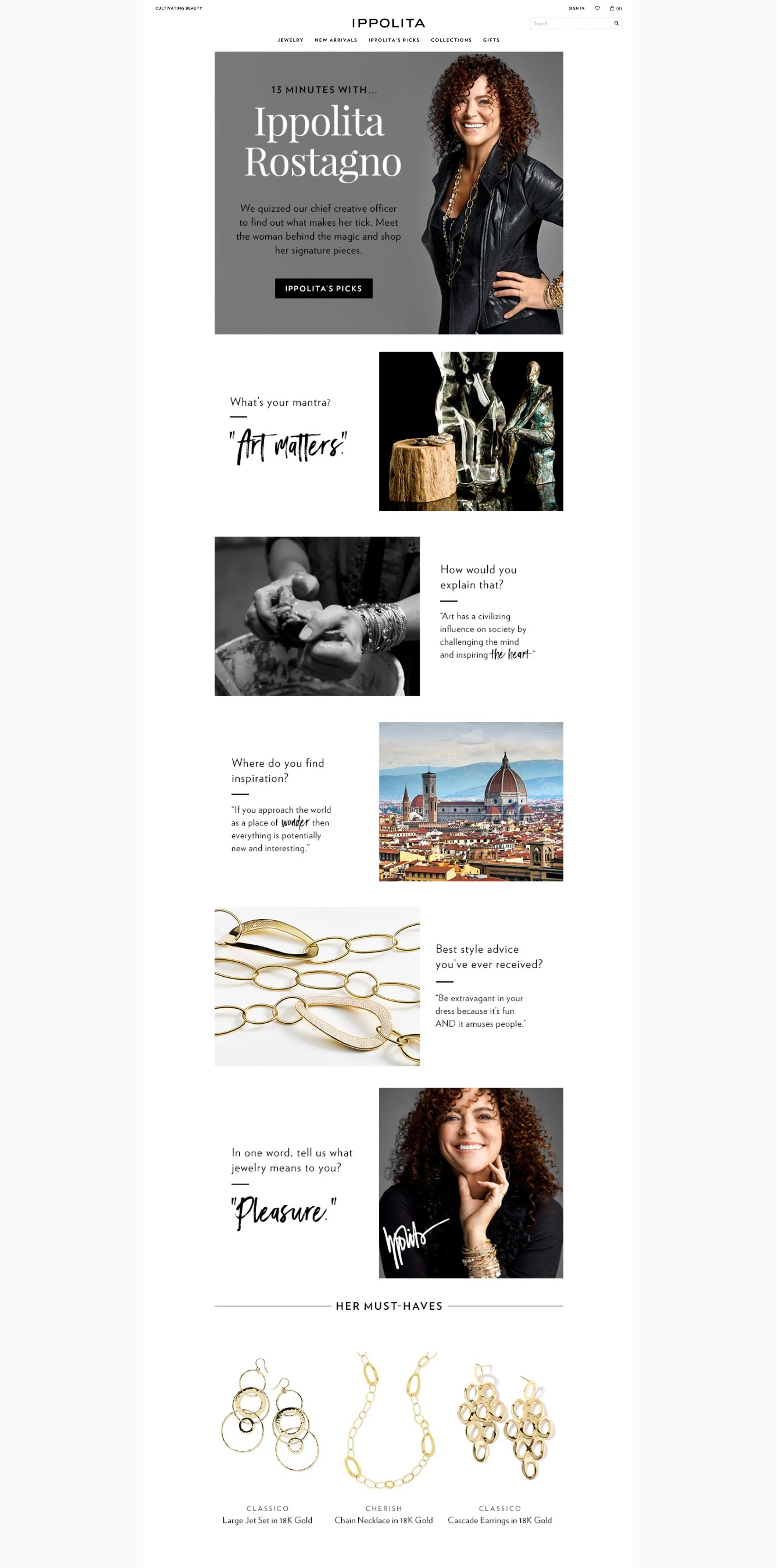 Email: Interview series starring Ippolita herself