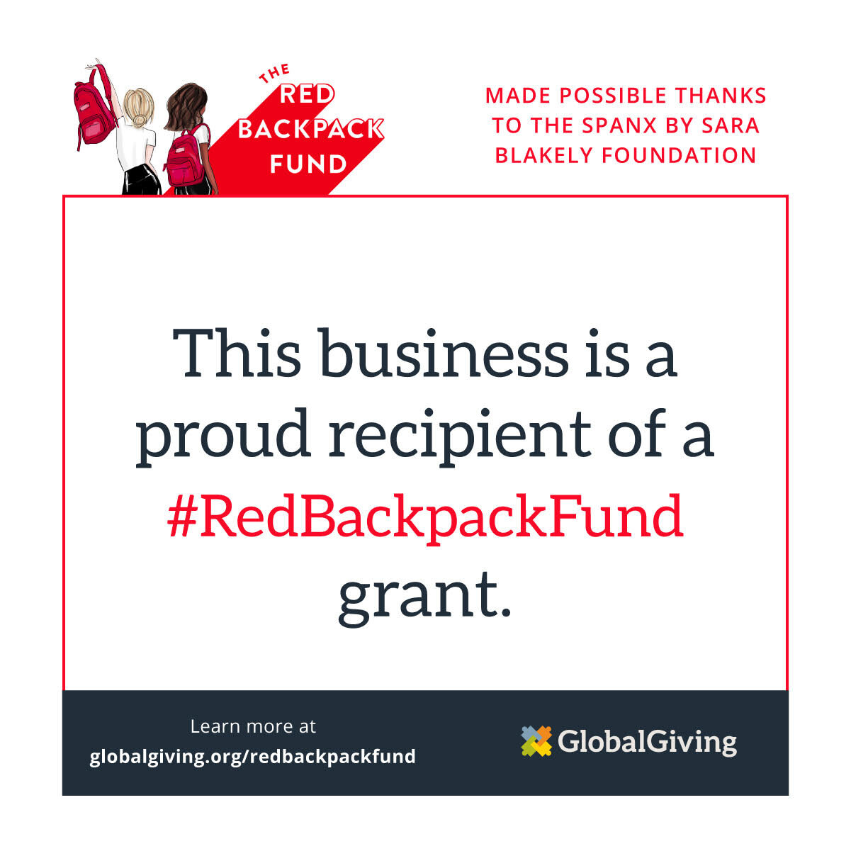 Red Backpack Fund Grant Recipient