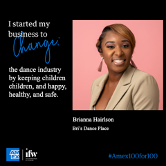 Amex 100 for 100 grant recipient