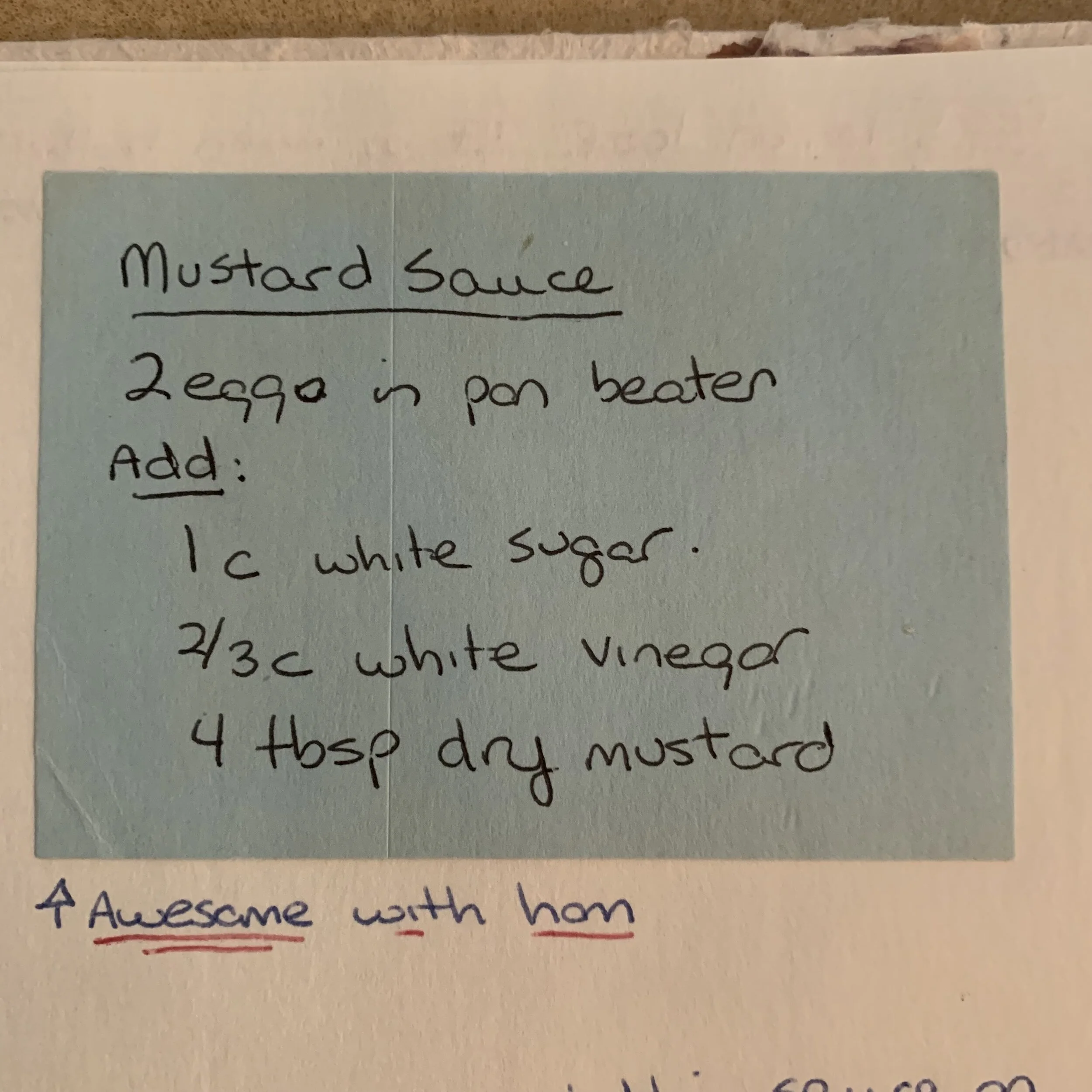 Classic Mustard Sauce