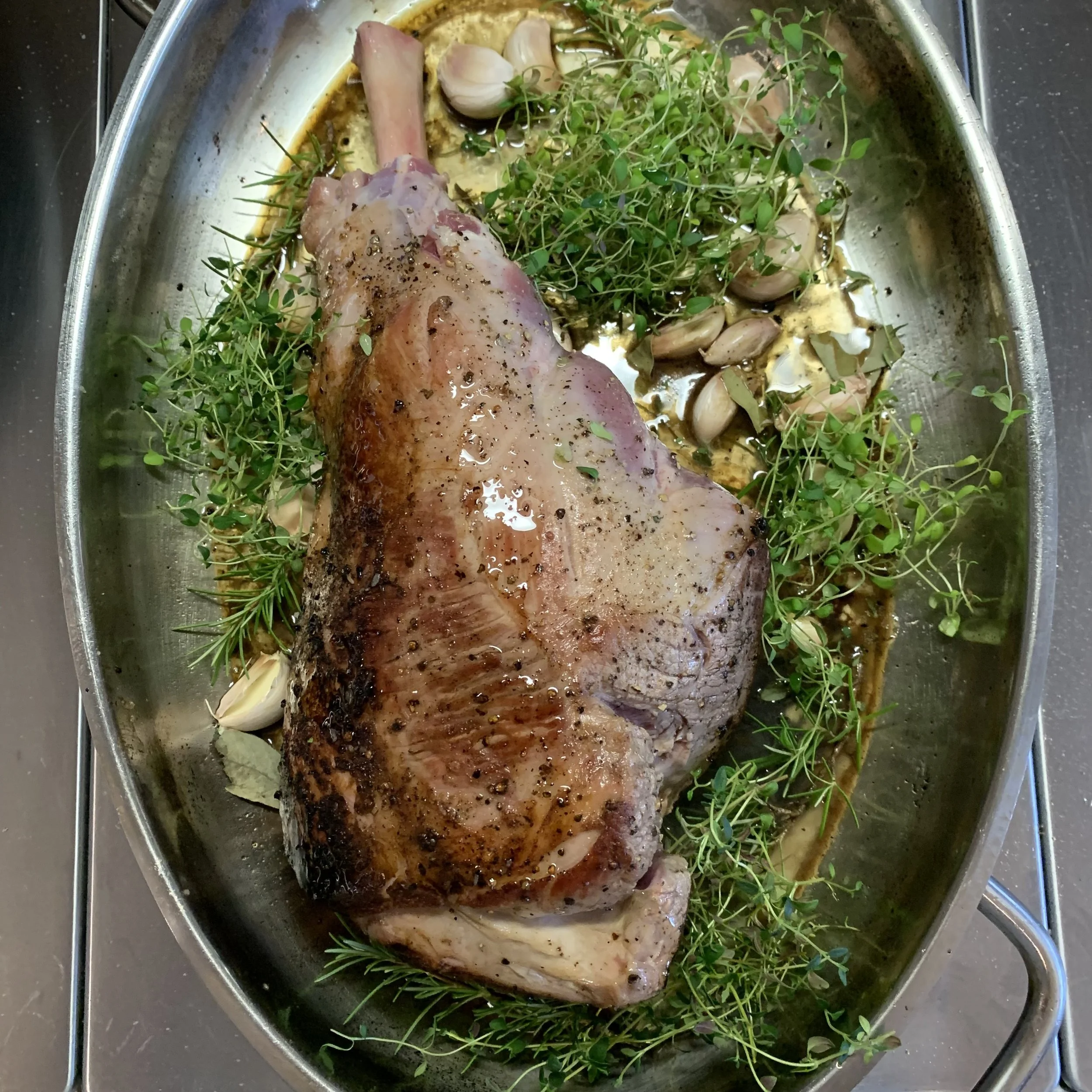 Slow Roasted Leg-of-Lamb