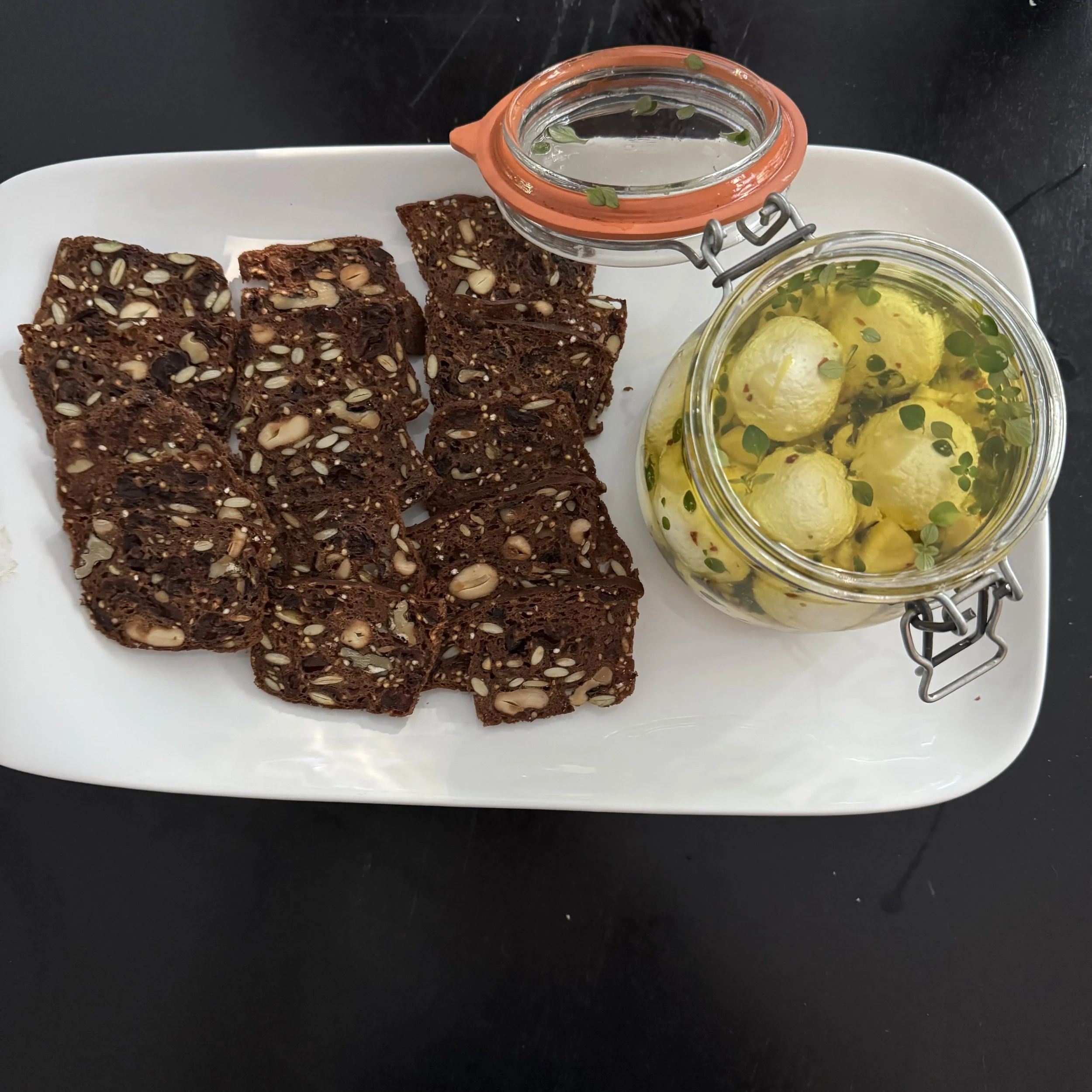 Italian Marinated Pressed Yogurt: Big hit. Summer delight. Definite repeat.