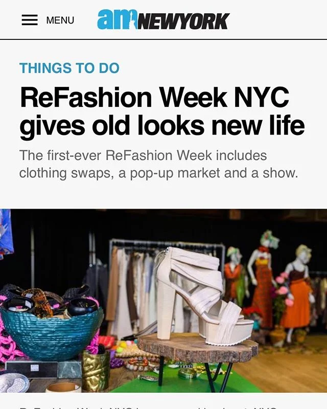 #ohbtw fashion week in NYC might be over, the first ReFashion week is happening now!
&bull;
&bull;
&ldquo;It is designed to promote reuse of fashion to help to reduce the 200,000 tons of clothing, shoes and accessories from the city that end up in la