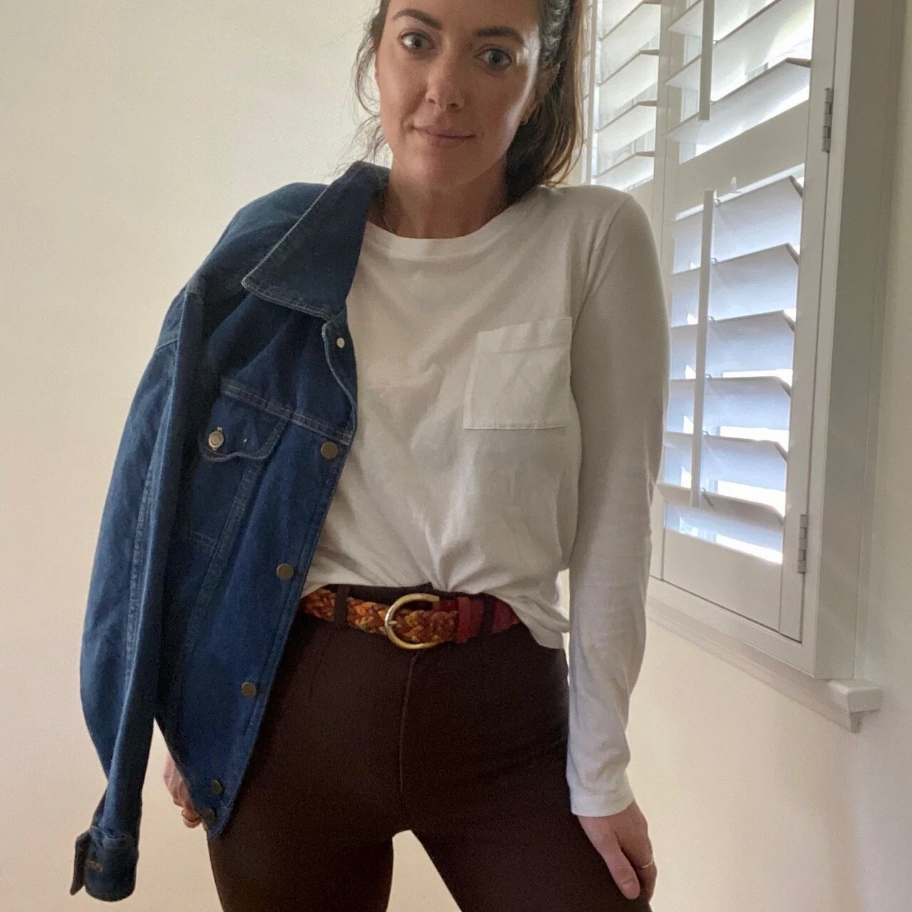 high waisted ponte pants