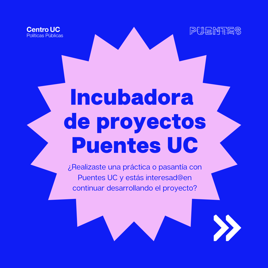 Postula a la incubadora de proyectos Puentes UC