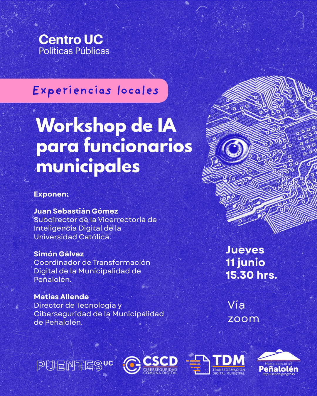 Puentes UC realizó un workshop de IA orientado a funcionarios municipales 