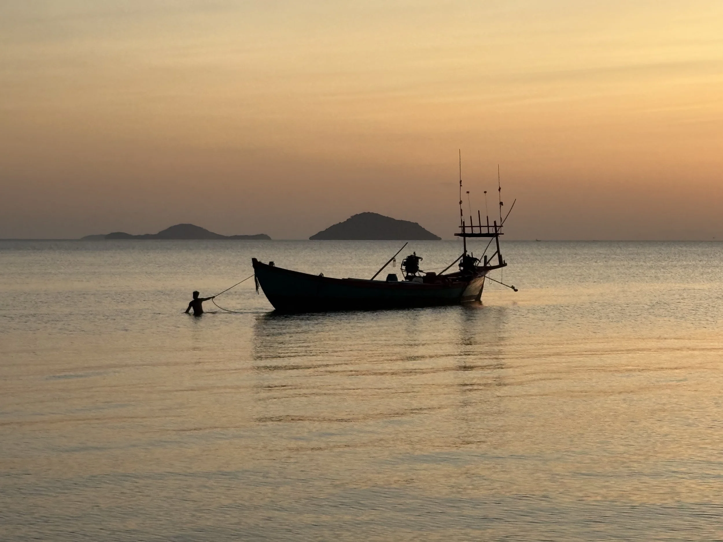 fishing boat in Kep, Cambodia