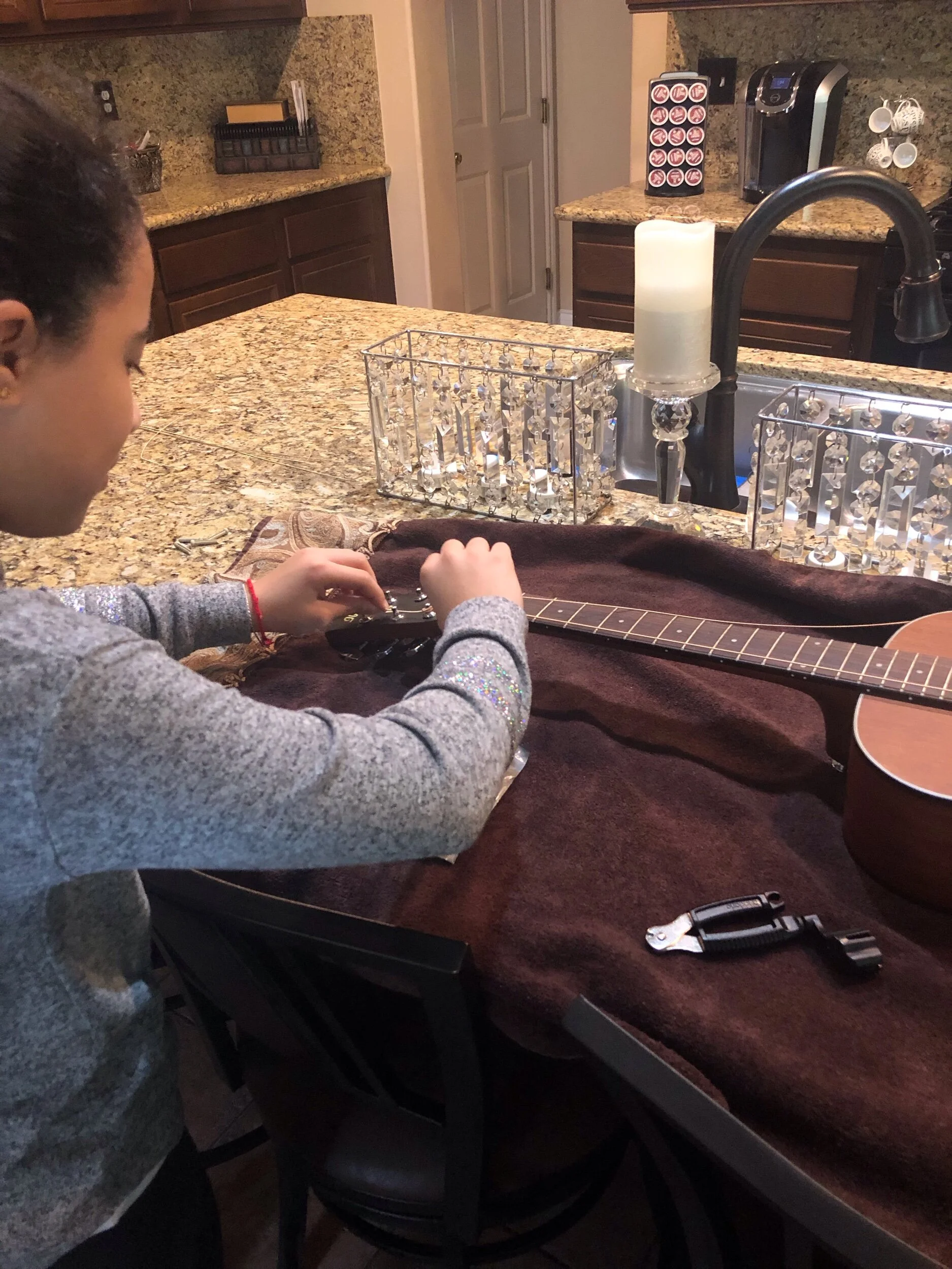 Studying To Be A Luthier...Or Just Re-Stringing?