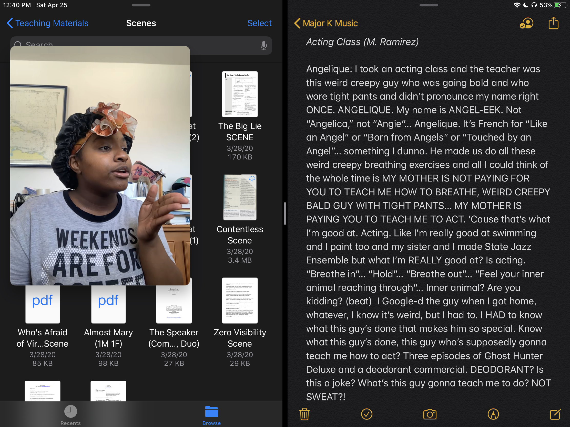 Again...With Feeling!