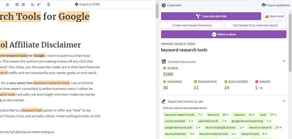 surfer seo content optimization