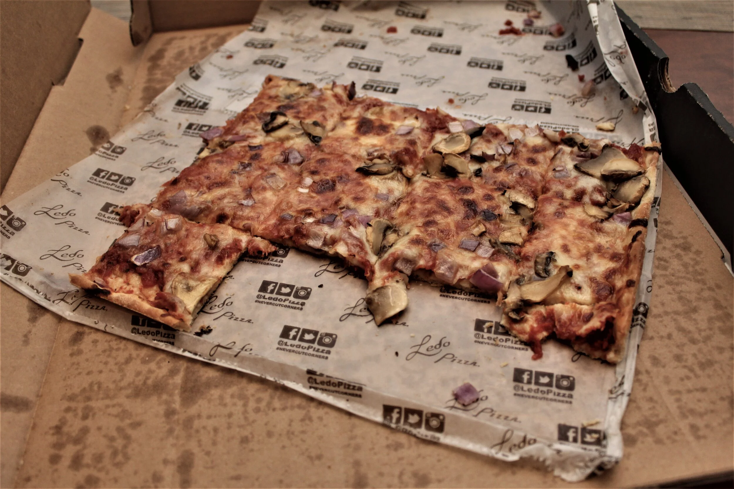 pizza eaten at Poppi's January 12th party