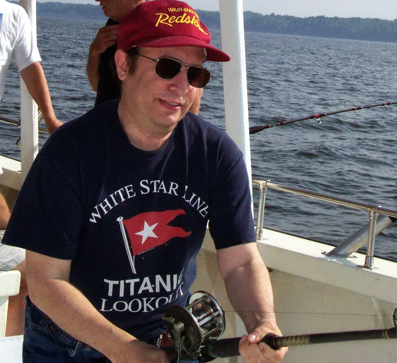 Steve fishing with the Keisers