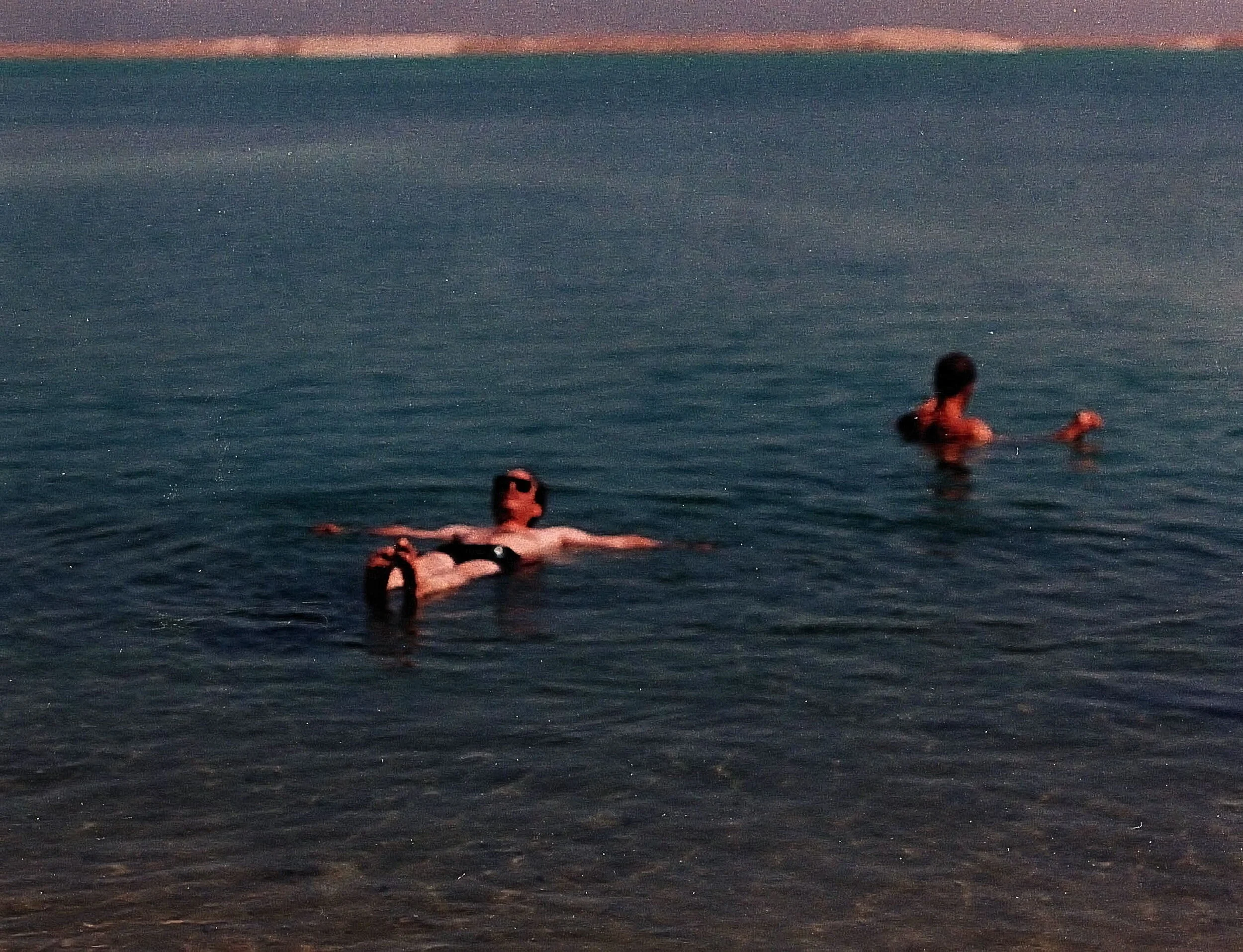Steve floating on Dead Sea -1996