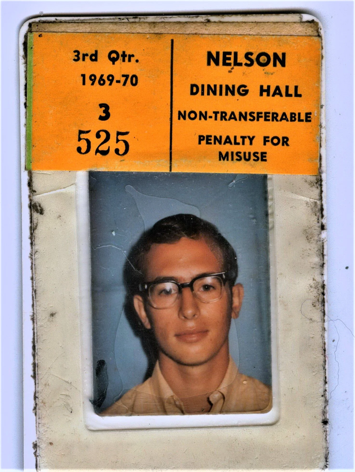 my Ohio U meal ticket and ID