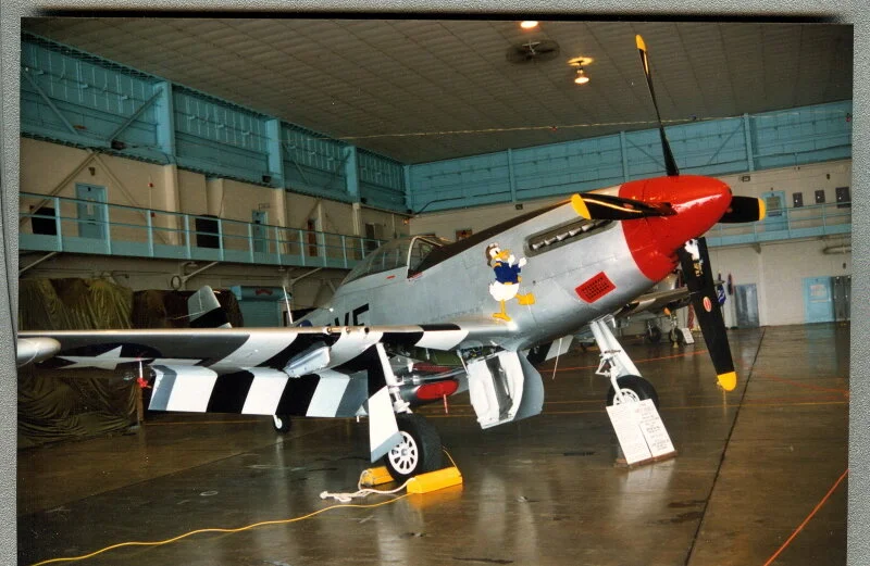 P-51 in old hangar