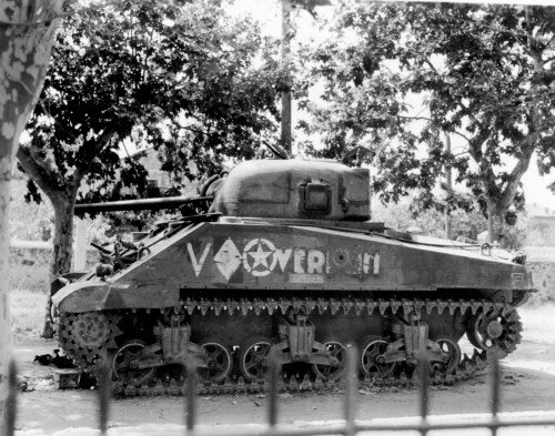 Sherman Tank Italy 1944 by Col Herndon