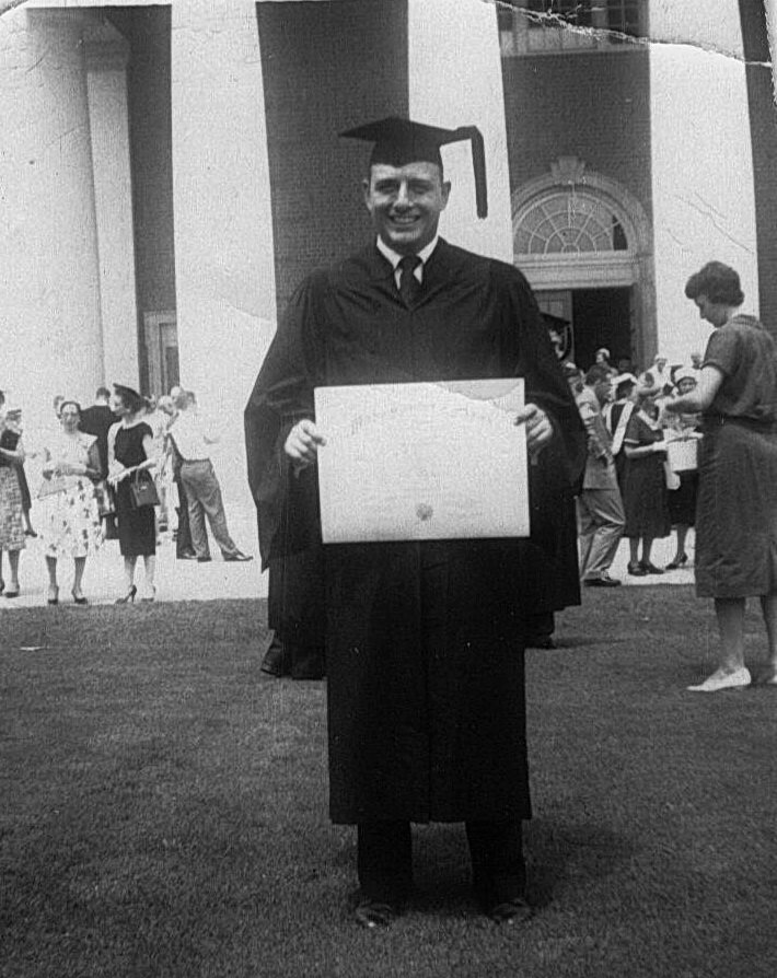 Dad at Wake Forest with degree