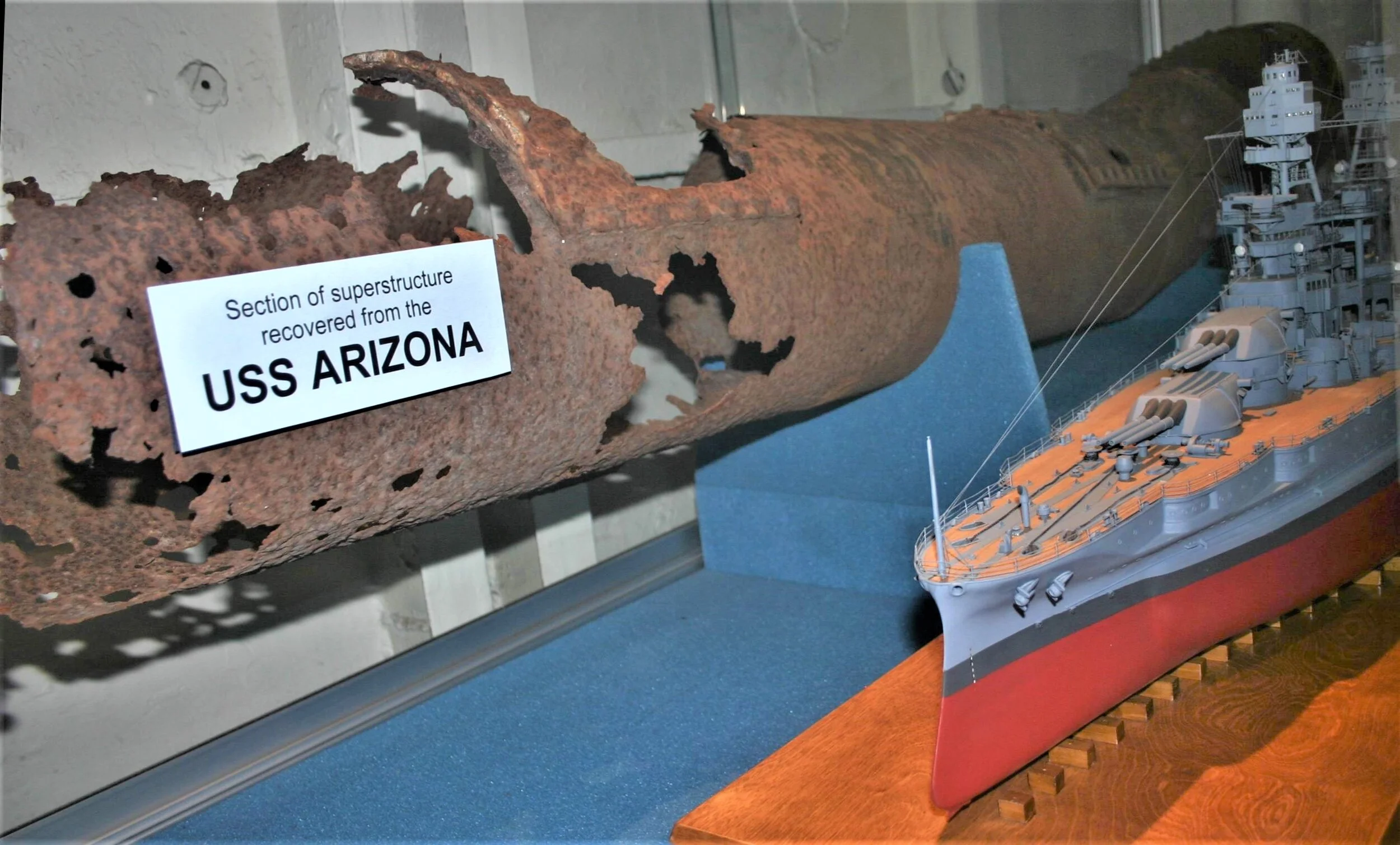 remains of Arizona and model