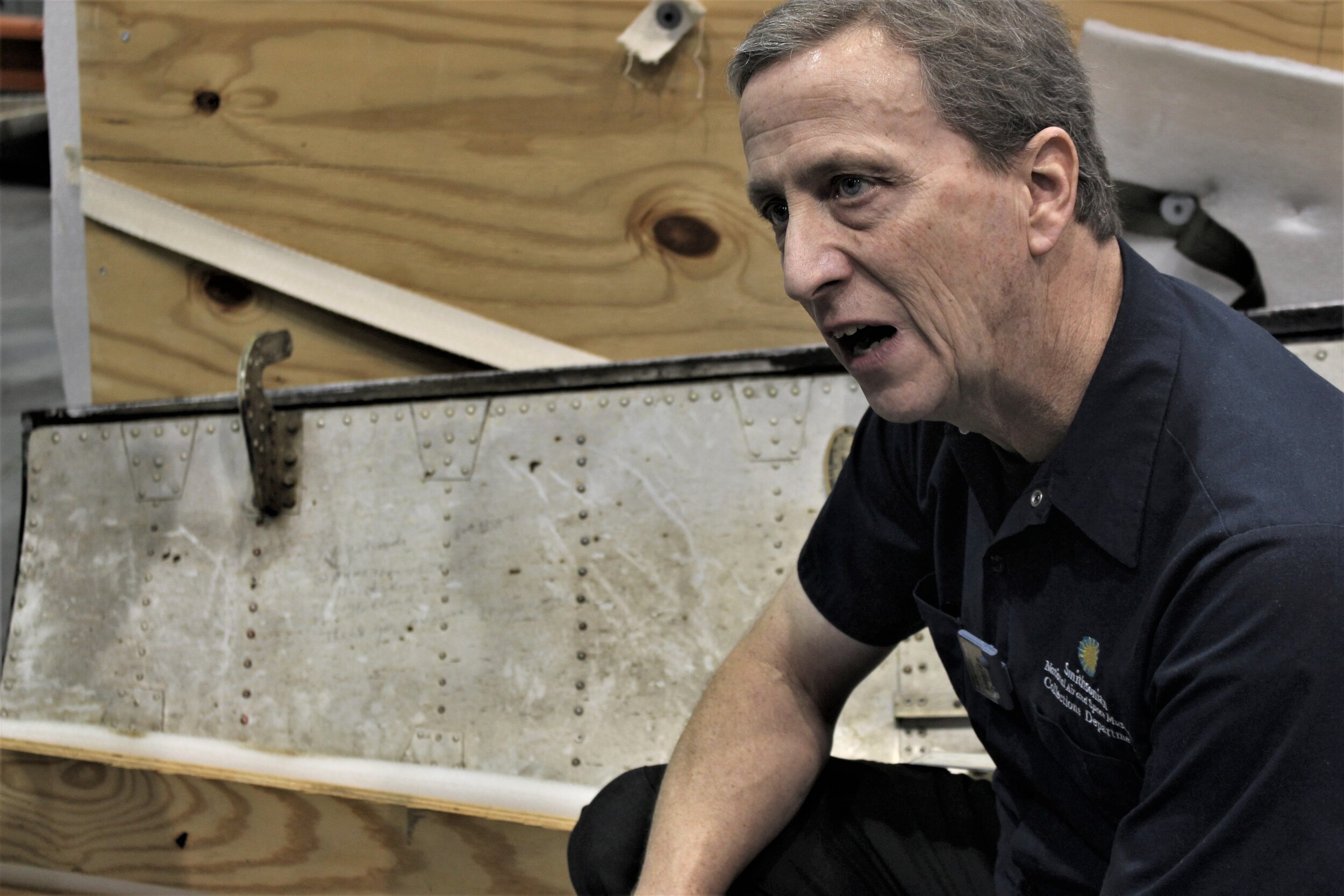 Pat Robinson of Flak-Bait Smithsonian restoration