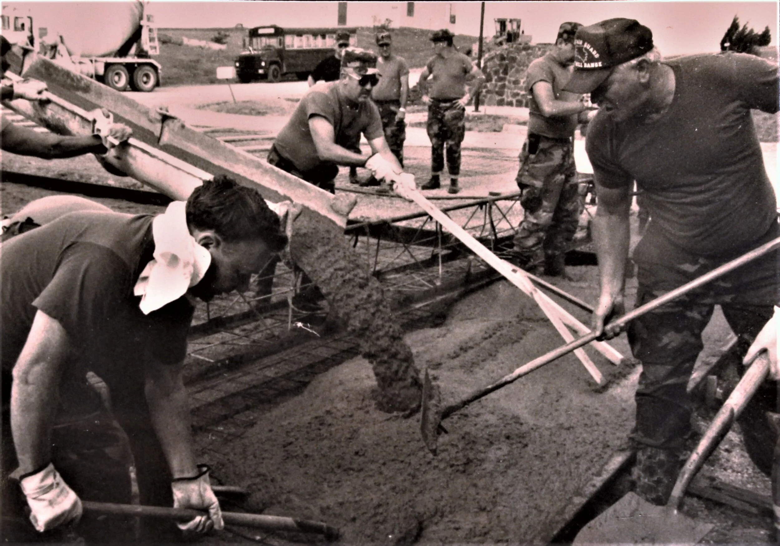 ce pouring cement tyndal afb fl summer camp 1983