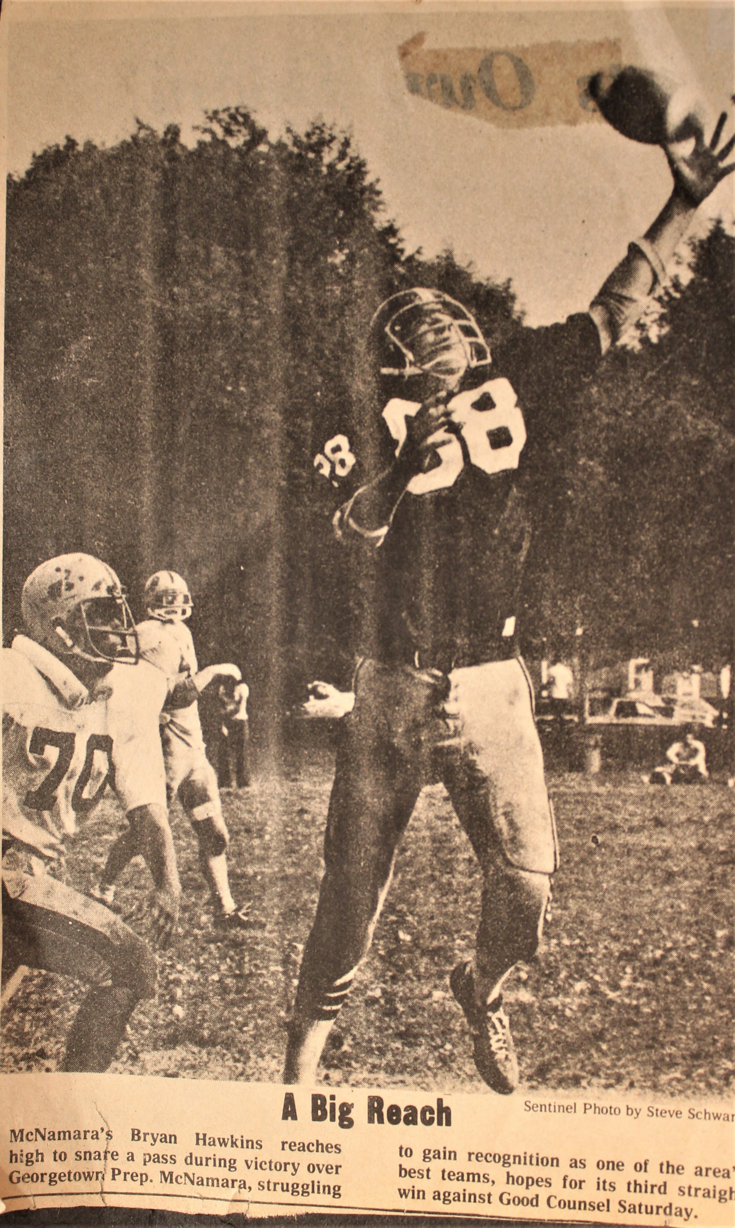 catching pass college game sentinel