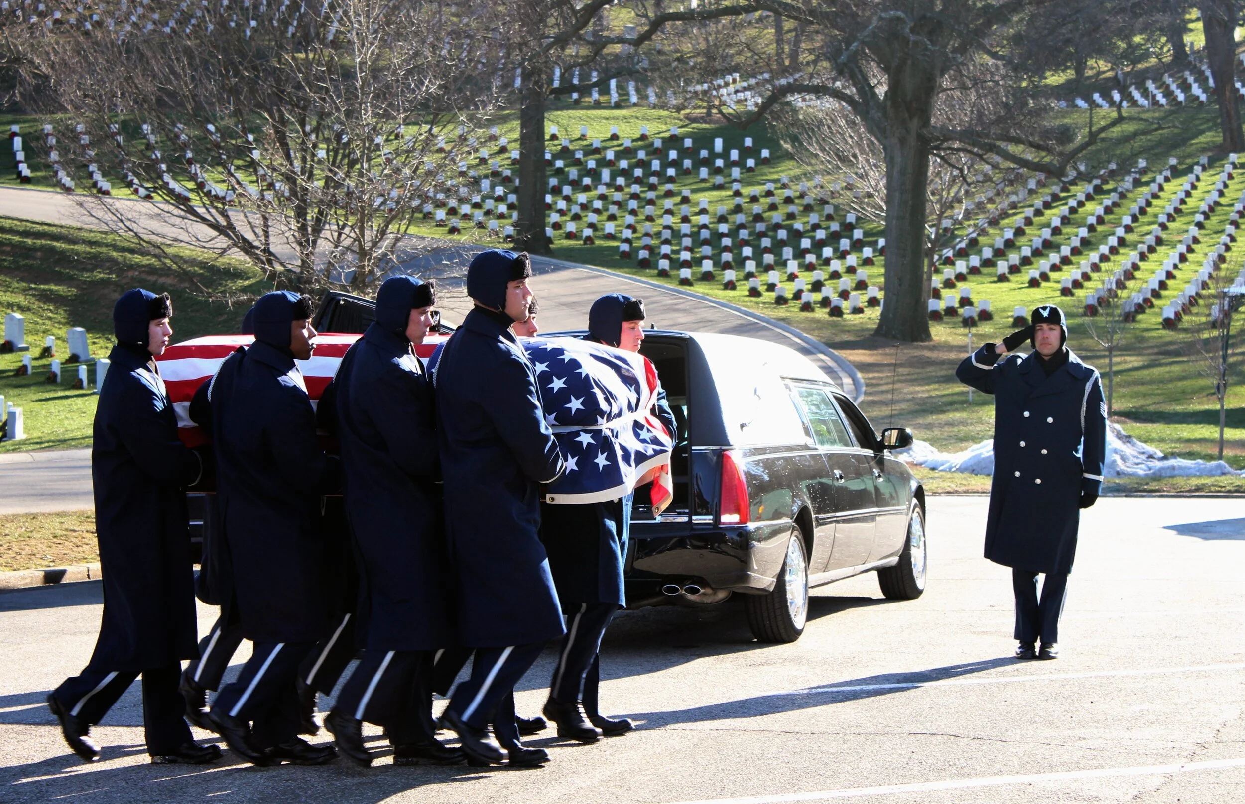 final salute for al baxter arlington cem